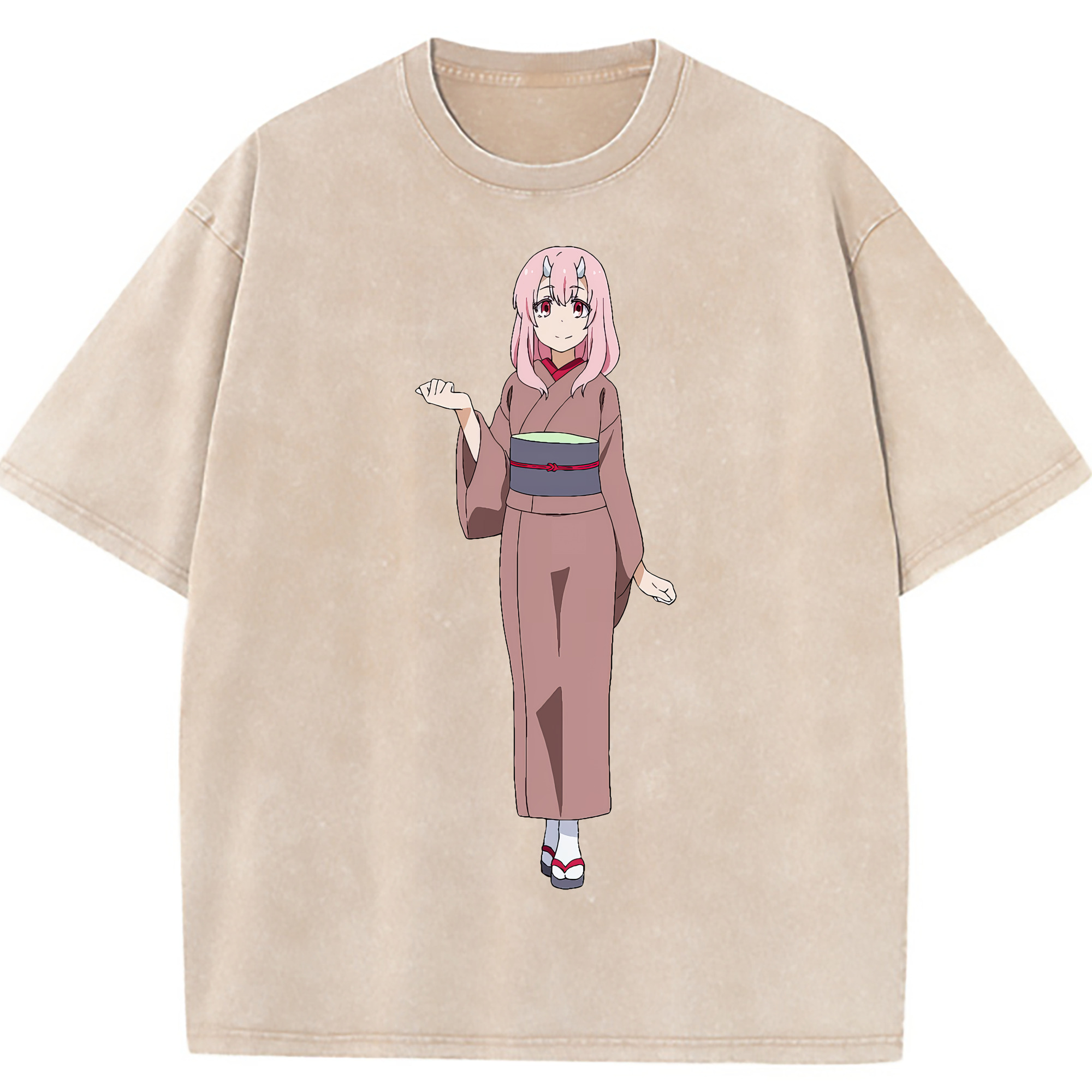 （画像用） 転スラ Regarding Reincarnated to Slime 綿100% ヴィンテージ風 半袖Tシャツ（フロントプリント）