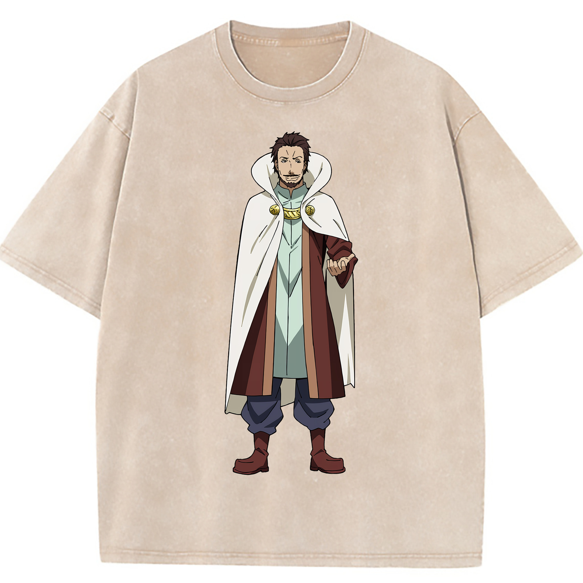 （画像用） 転スラ Regarding Reincarnated to Slime 綿100% ヴィンテージ風 半袖Tシャツ（フロントプリント）