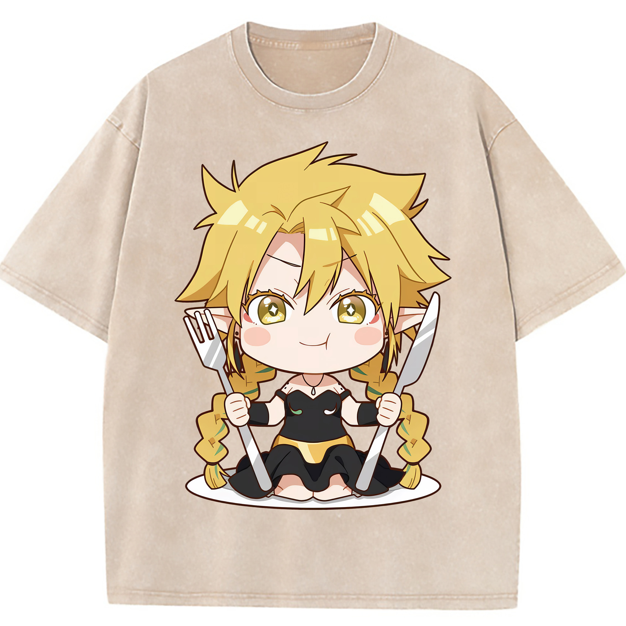 （画像用） 転スラ Regarding Reincarnated to Slime 綿100% ヴィンテージ風 半袖Tシャツ（フロントプリント）