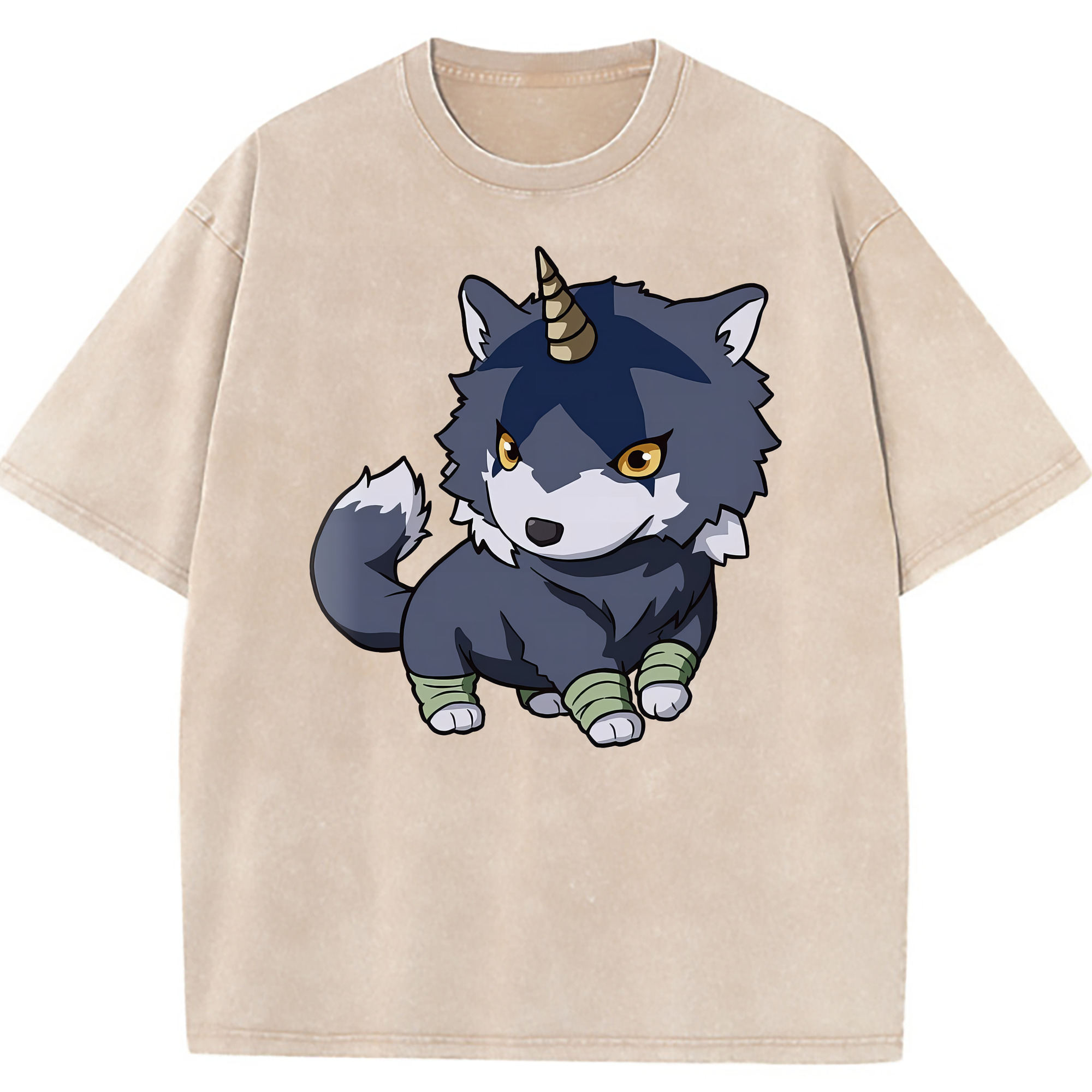 （画像用） 転スラ Regarding Reincarnated to Slime 綿100% ヴィンテージ風 半袖Tシャツ（フロントプリント）