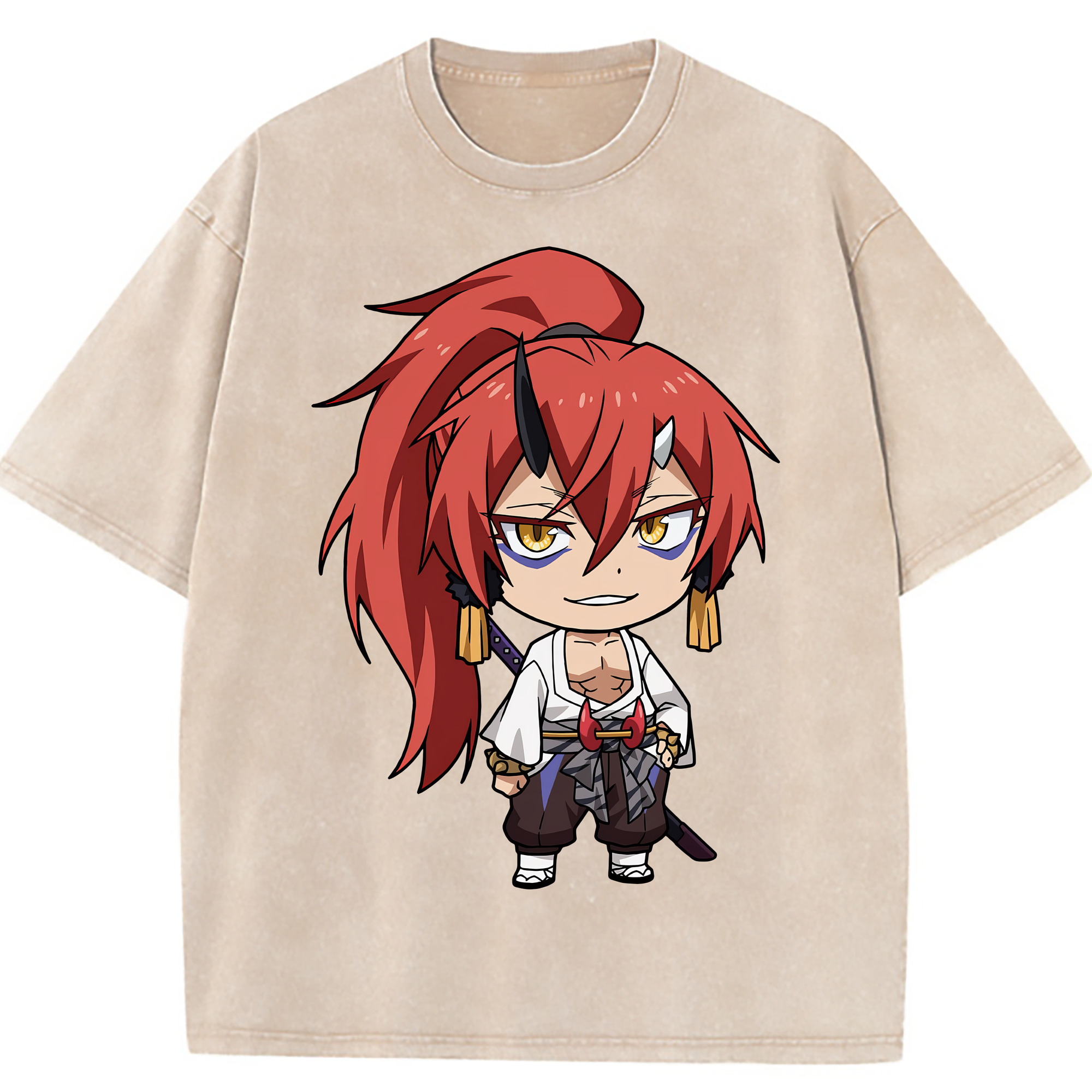 （画像用） 転スラ Regarding Reincarnated to Slime 綿100% ヴィンテージ風 半袖Tシャツ（フロントプリント）