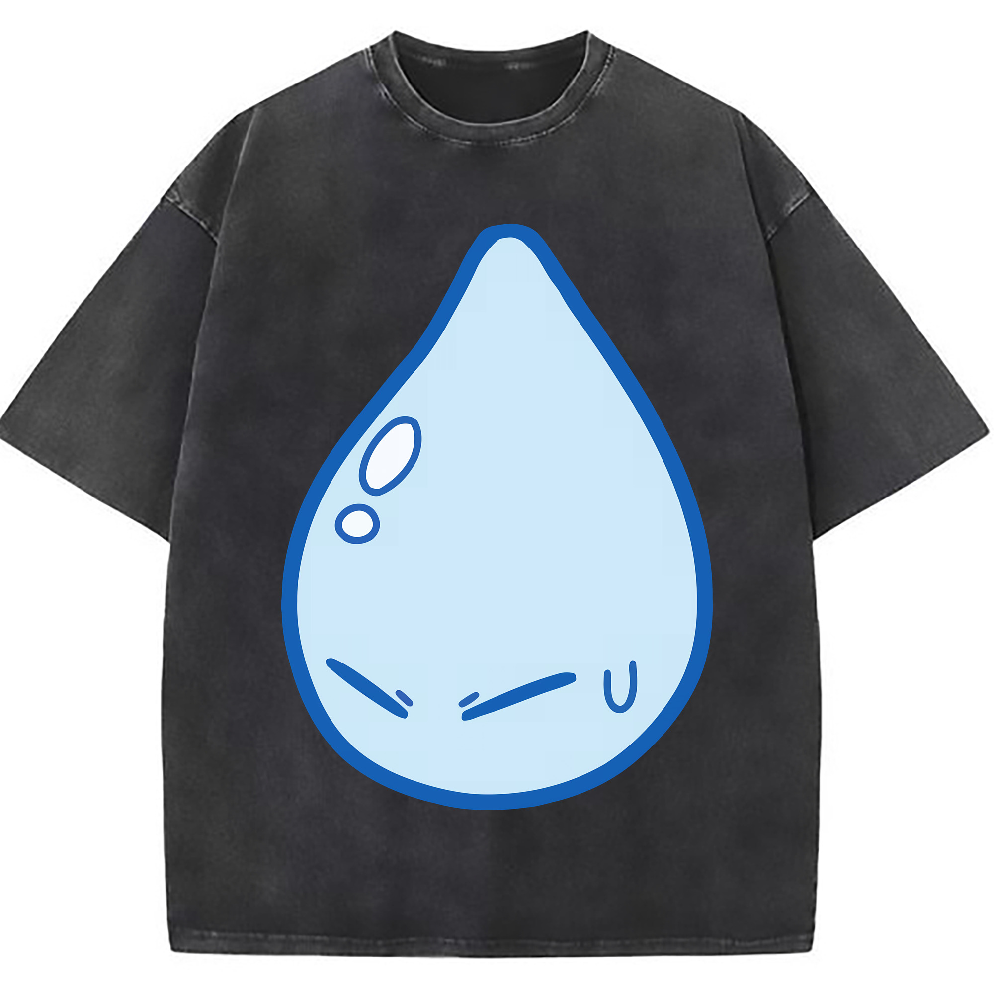 （画像用） 転スラ Regarding Reincarnated to Slime 綿100% ヴィンテージ風 半袖Tシャツ（フロントプリント）