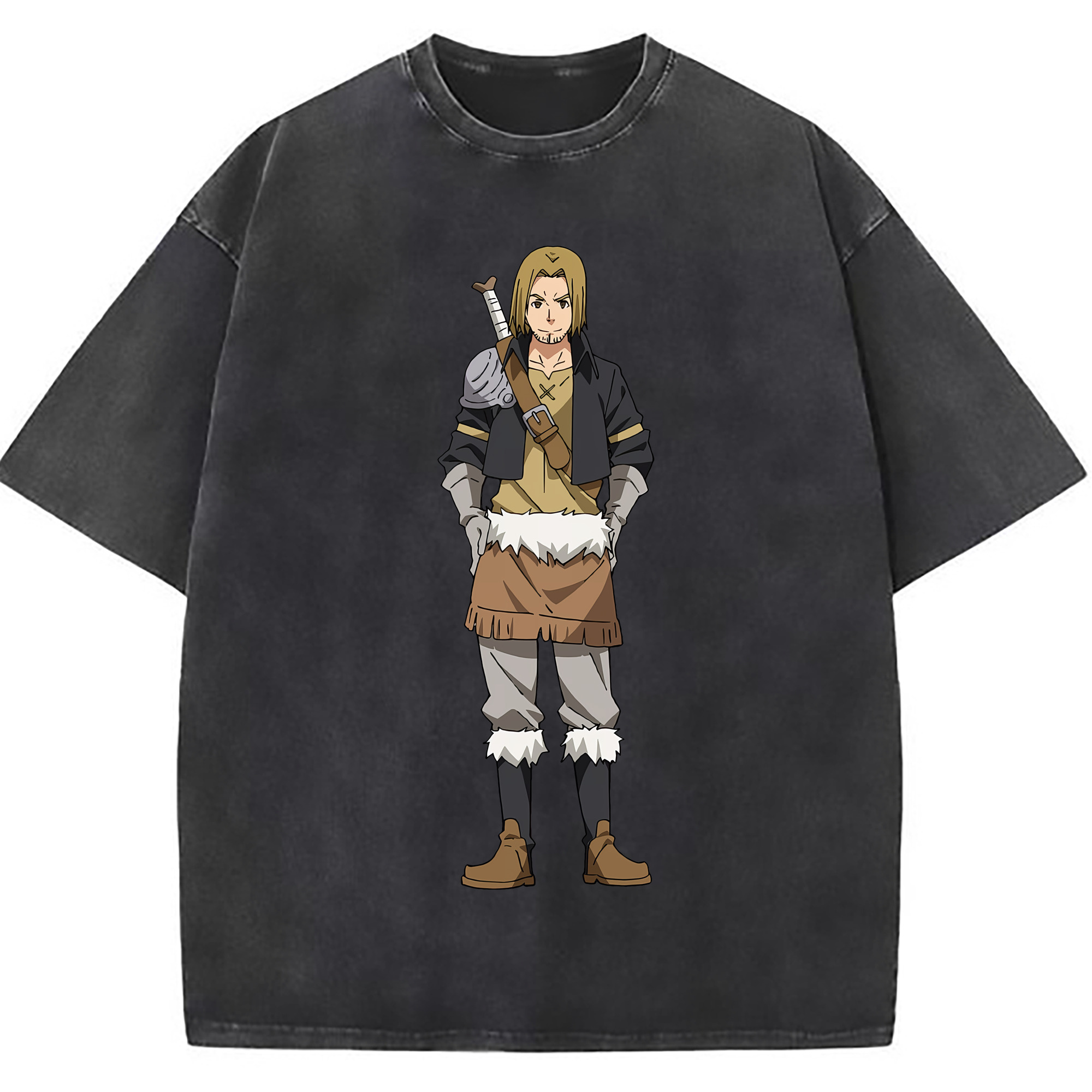 （画像用） 転スラ Regarding Reincarnated to Slime 綿100% ヴィンテージ風 半袖Tシャツ（フロントプリント）