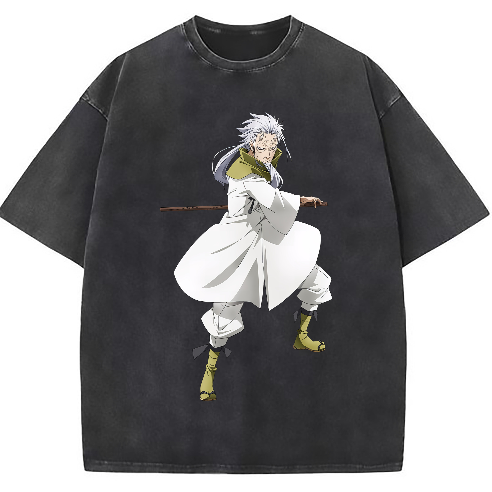 （画像用） 転スラ Regarding Reincarnated to Slime 綿100% ヴィンテージ風 半袖Tシャツ（フロントプリント）