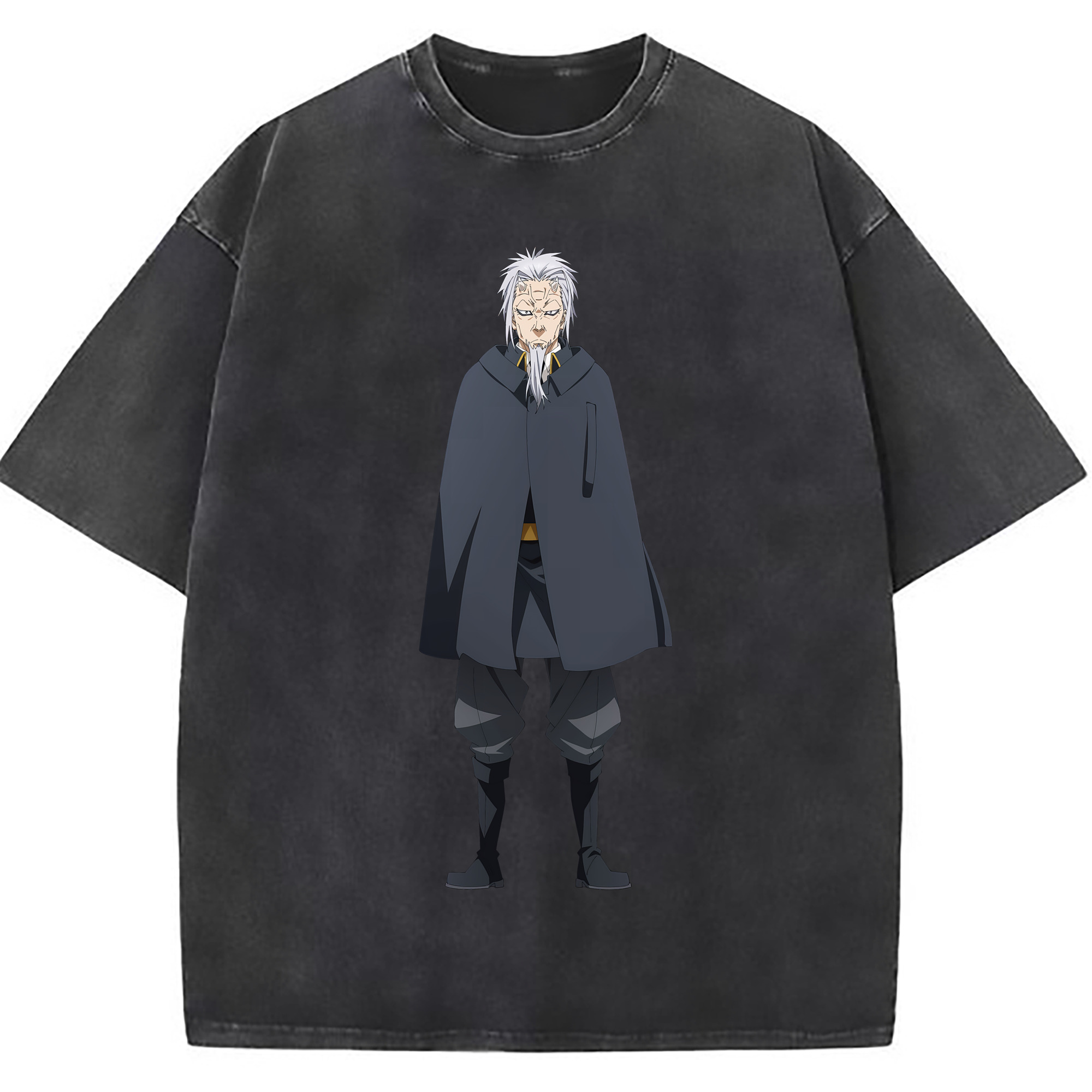 （画像用） 転スラ Regarding Reincarnated to Slime 綿100% ヴィンテージ風 半袖Tシャツ（フロントプリント）