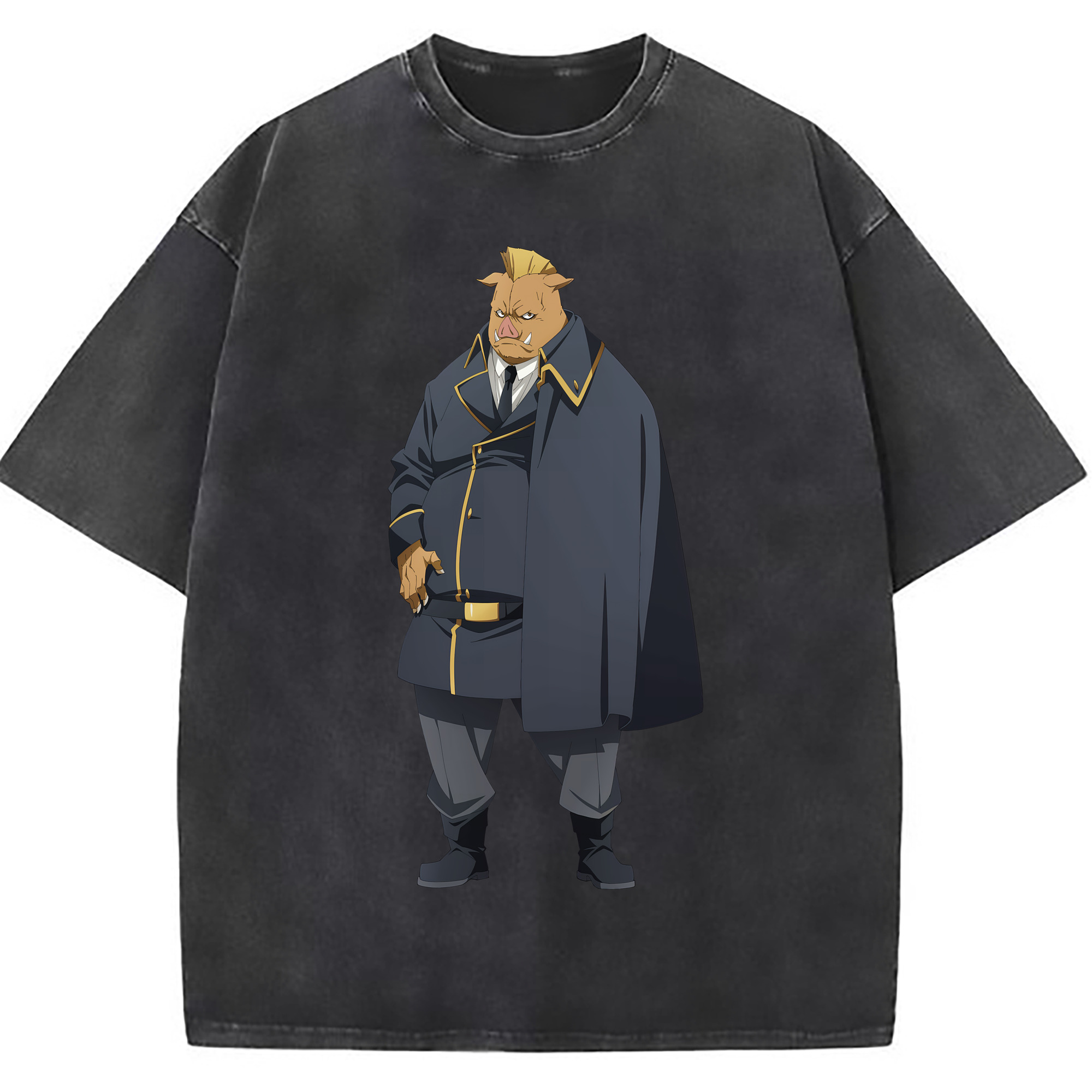 （画像用） 転スラ Regarding Reincarnated to Slime 綿100% ヴィンテージ風 半袖Tシャツ（フロントプリント）