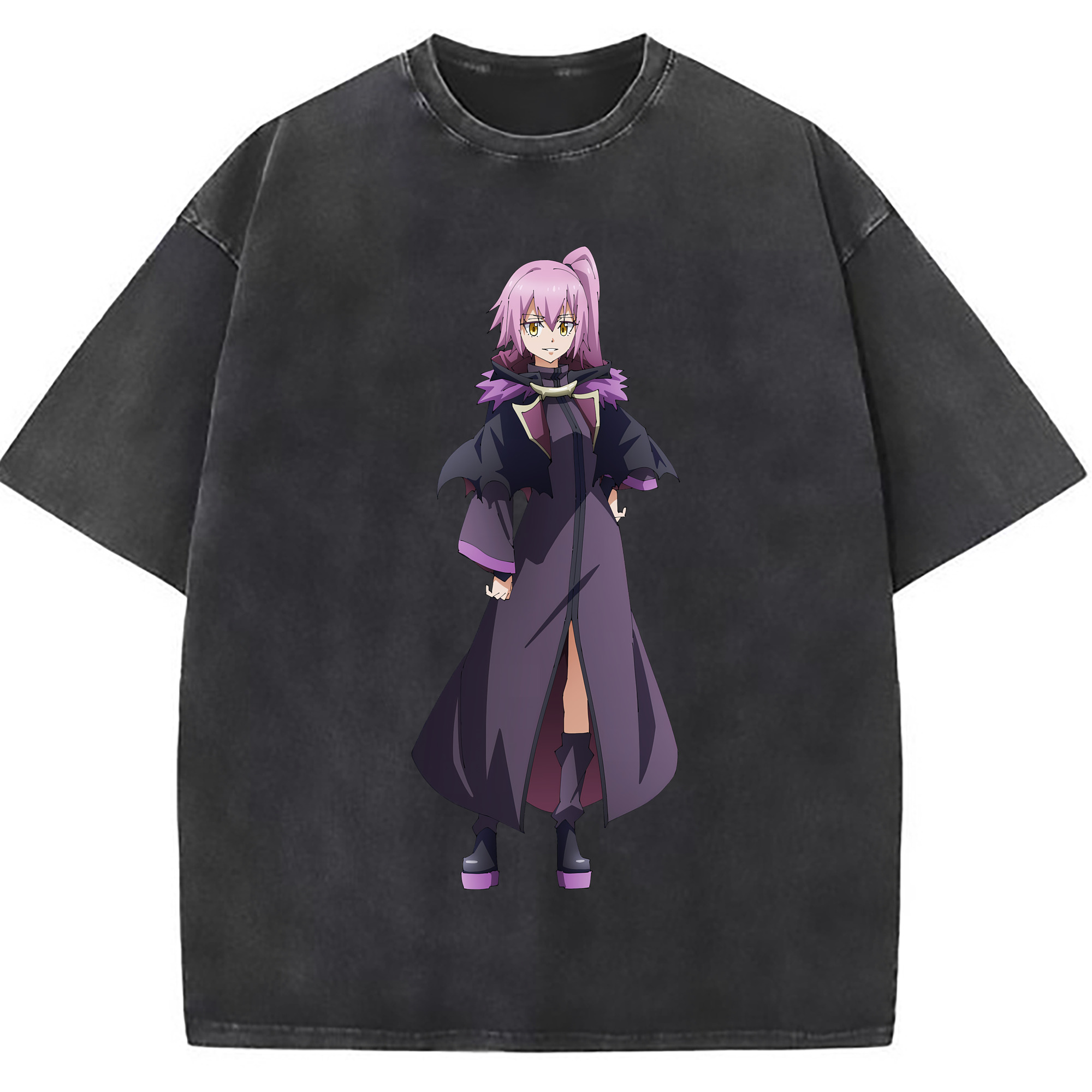 （画像用） 転スラ Regarding Reincarnated to Slime 綿100% ヴィンテージ風 半袖Tシャツ（フロントプリント）