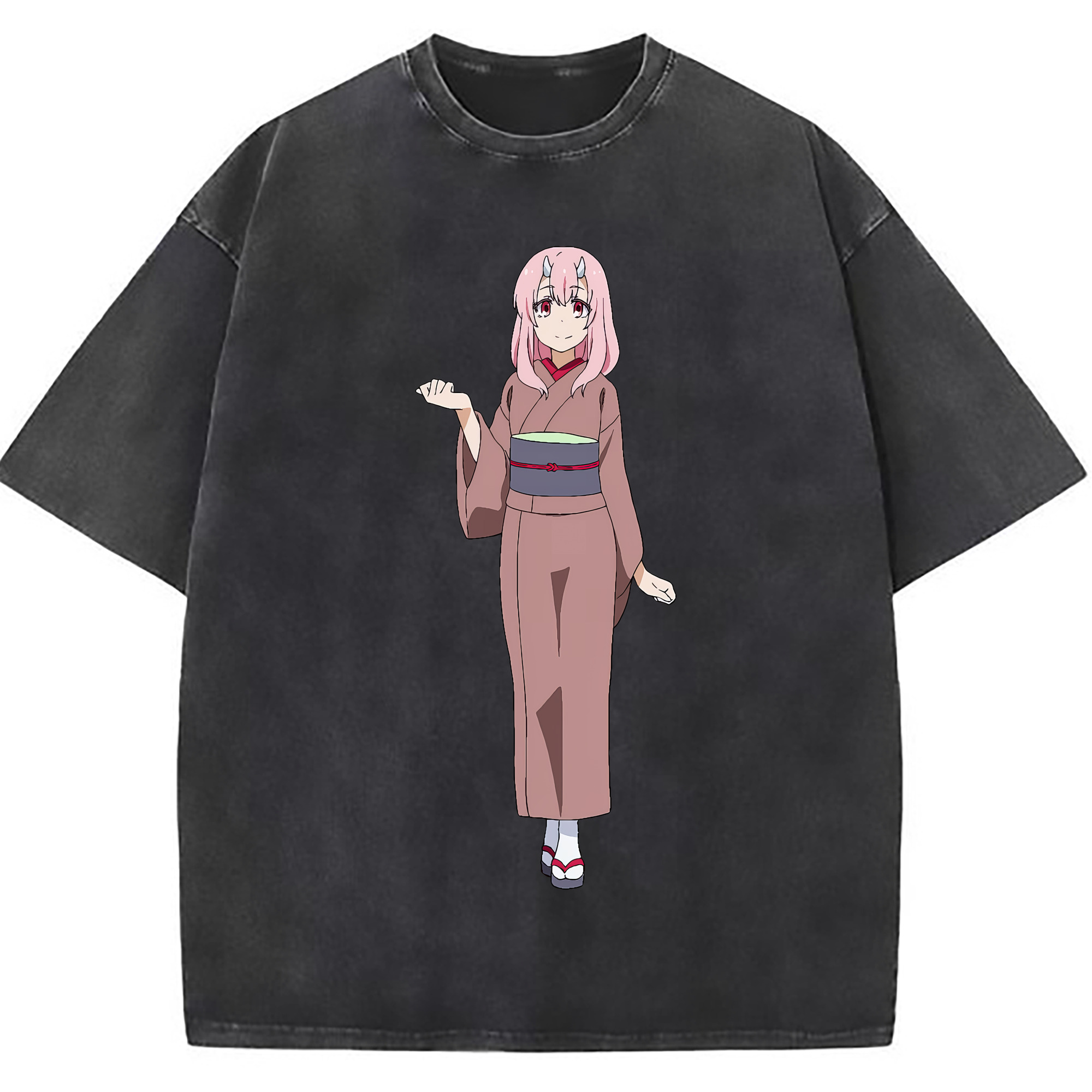 （画像用） 転スラ Regarding Reincarnated to Slime 綿100% ヴィンテージ風 半袖Tシャツ（フロントプリント）