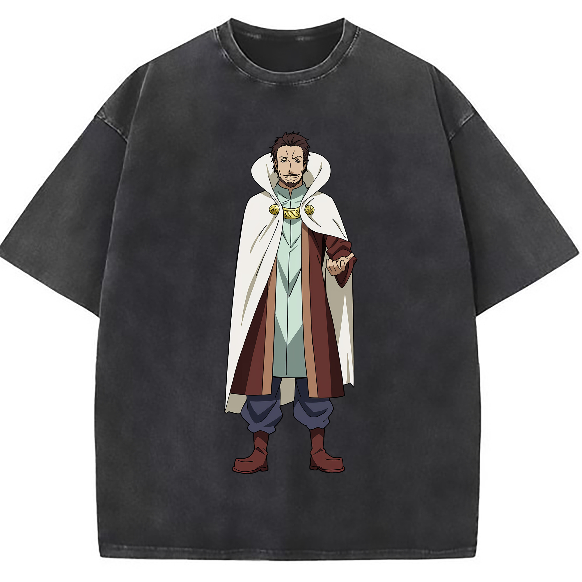 （画像用） 転スラ Regarding Reincarnated to Slime 綿100% ヴィンテージ風 半袖Tシャツ（フロントプリント）
