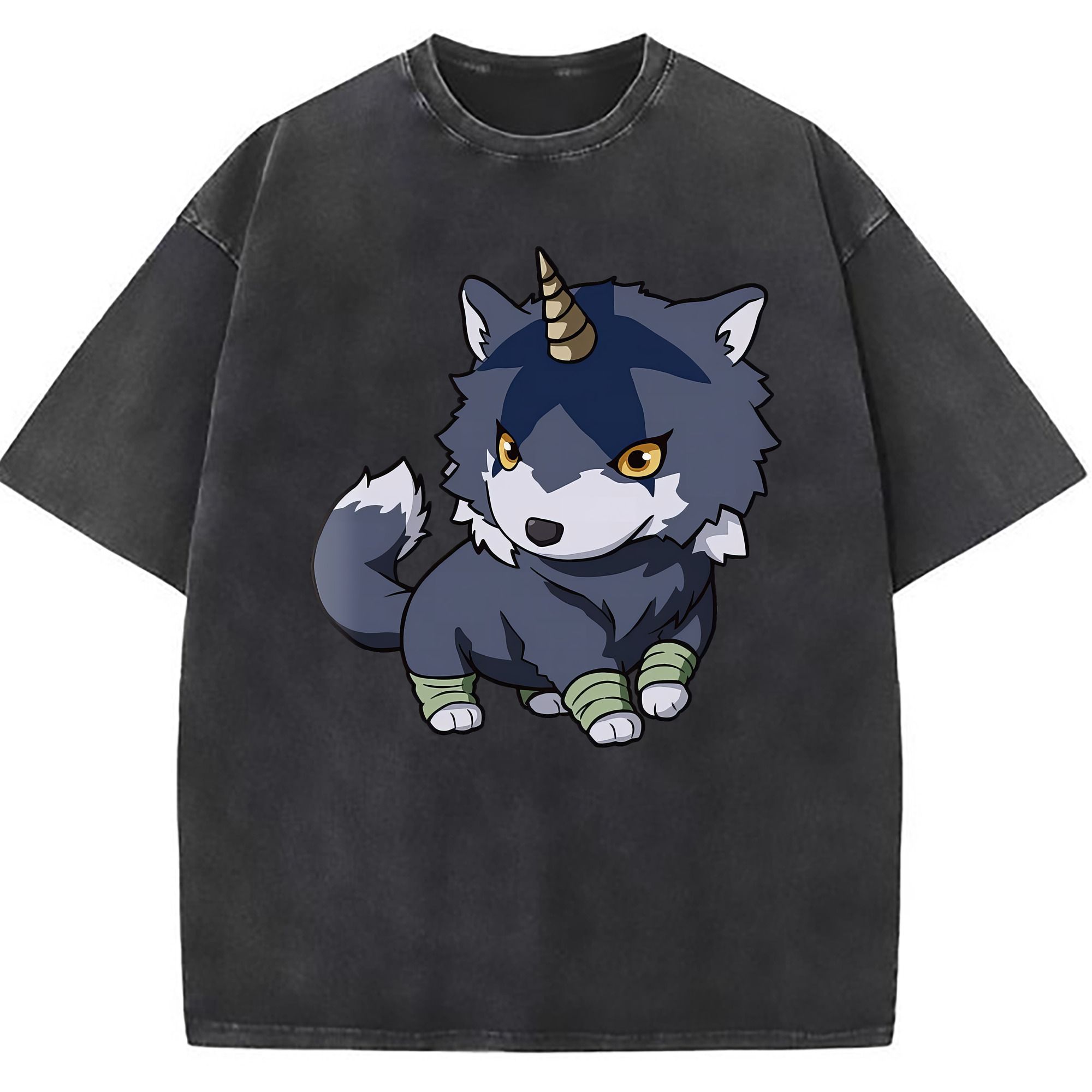 （画像用） 転スラ Regarding Reincarnated to Slime 綿100% ヴィンテージ風 半袖Tシャツ（フロントプリント）