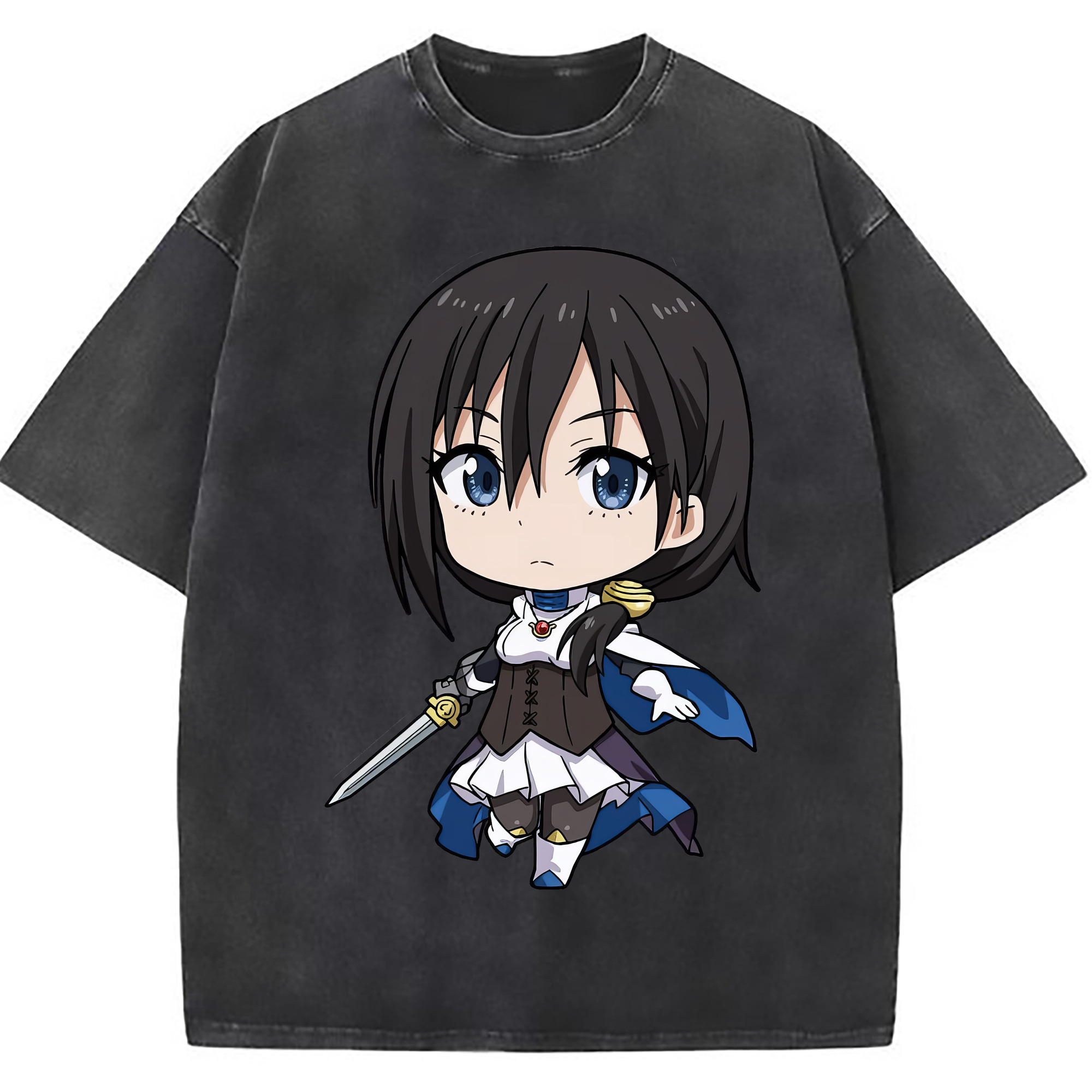 （画像用） 転スラ Regarding Reincarnated to Slime 綿100% ヴィンテージ風 半袖Tシャツ（フロントプリント）