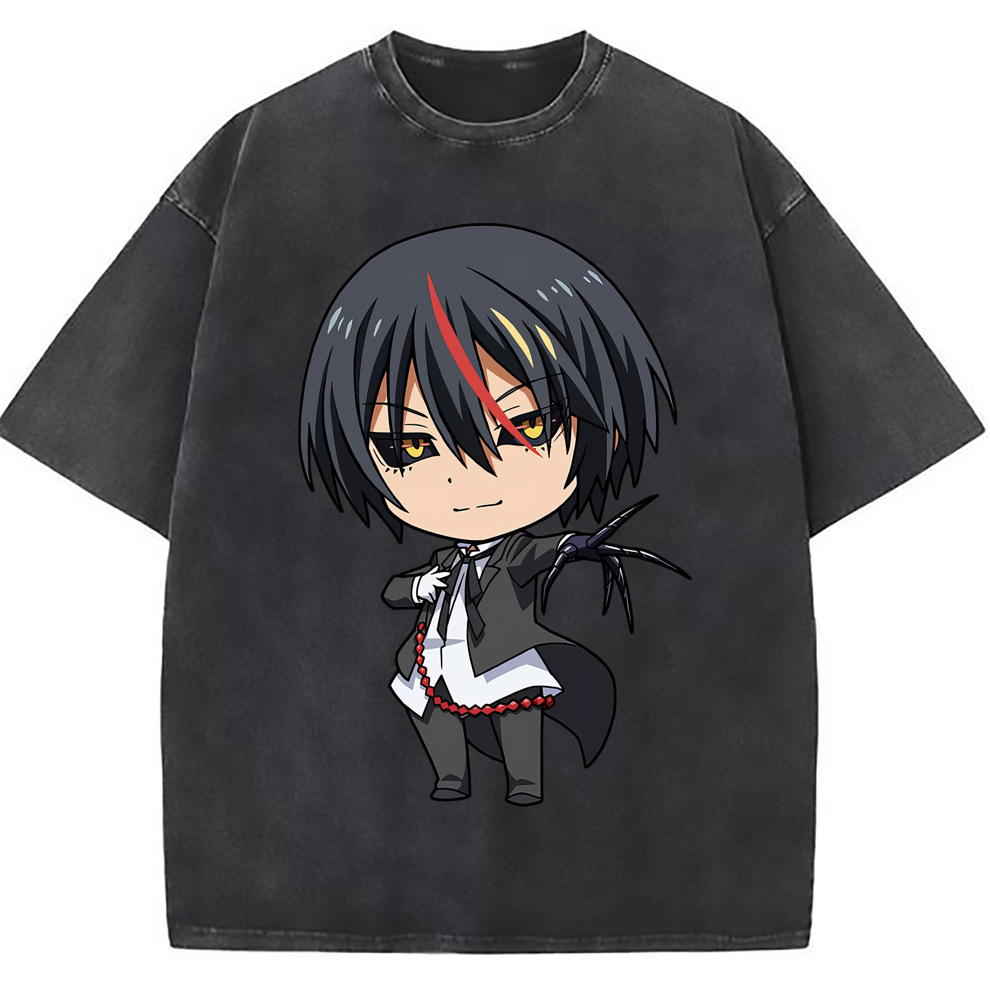 （画像用） 転スラ Regarding Reincarnated to Slime 綿100% ヴィンテージ風 半袖Tシャツ（フロントプリント）