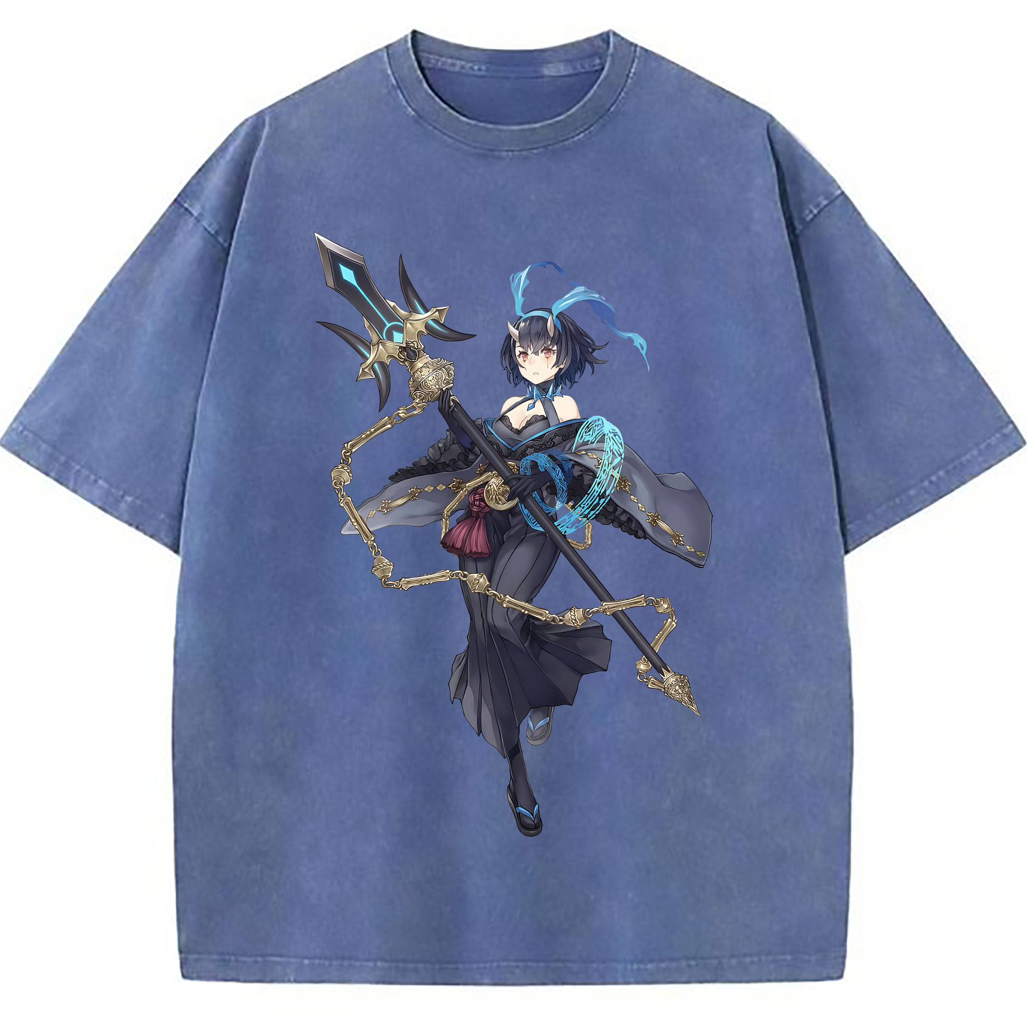 （画像用） 転スラ Regarding Reincarnated to Slime 綿100% ヴィンテージ風 半袖Tシャツ（フロントプリント）