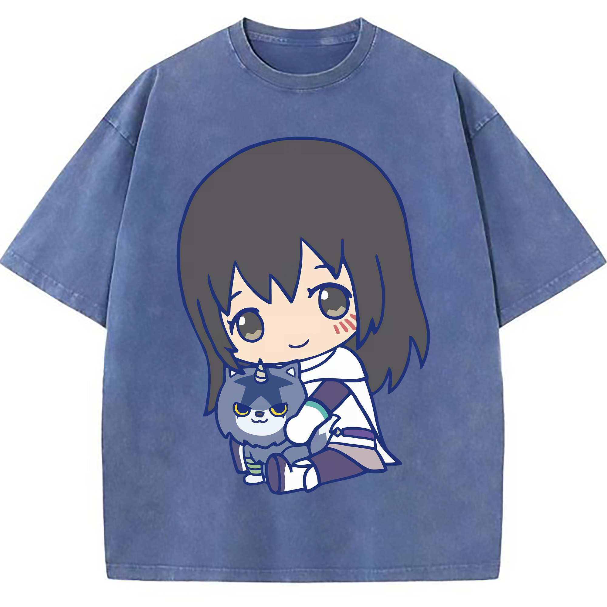 （画像用） 転スラ Regarding Reincarnated to Slime 綿100% ヴィンテージ風 半袖Tシャツ（フロントプリント）