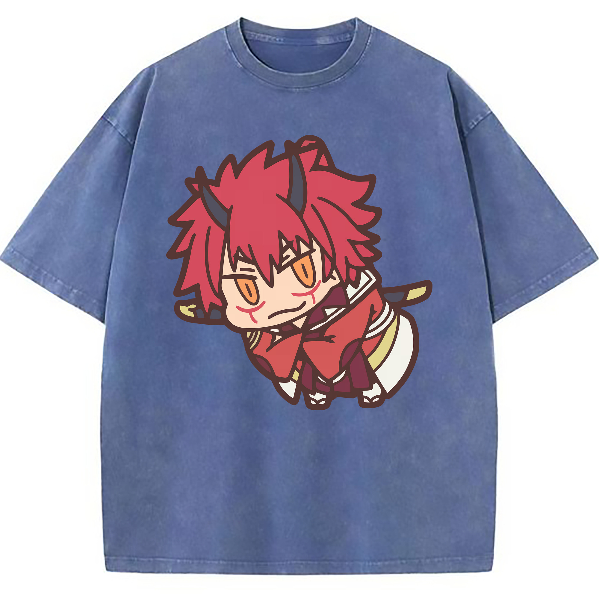 （画像用） 転スラ Regarding Reincarnated to Slime 綿100% ヴィンテージ風 半袖Tシャツ（フロントプリント）