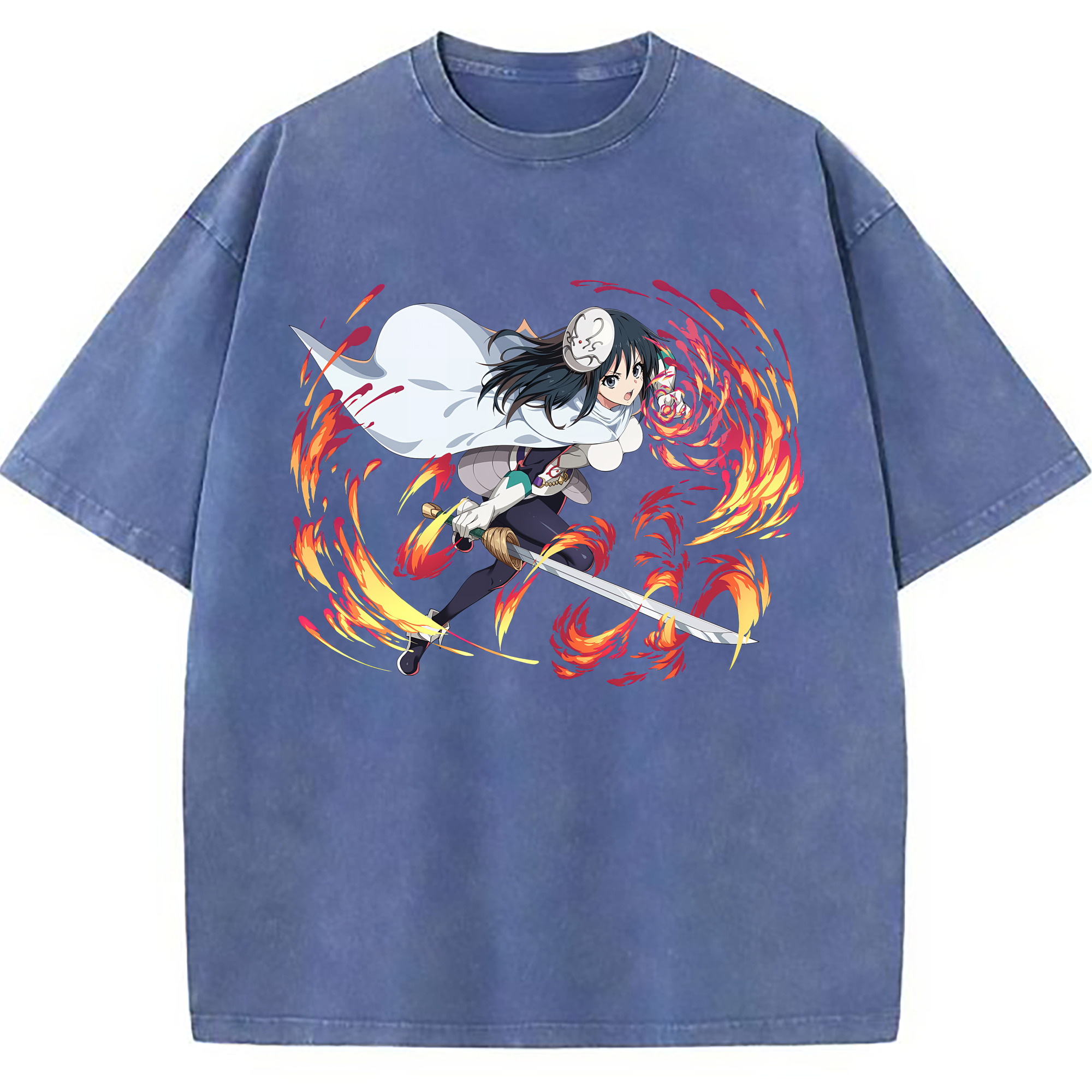 （画像用） 転スラ Regarding Reincarnated to Slime 綿100% ヴィンテージ風 半袖Tシャツ（フロントプリント）