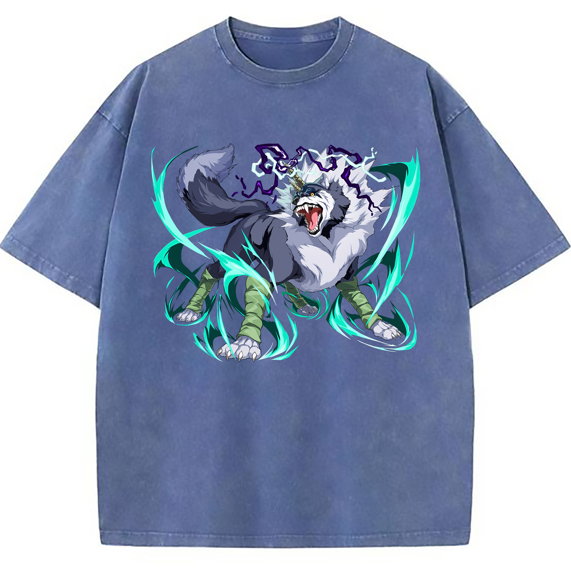 （画像用） 転スラ Regarding Reincarnated to Slime 綿100% ヴィンテージ風 半袖Tシャツ（フロントプリント）