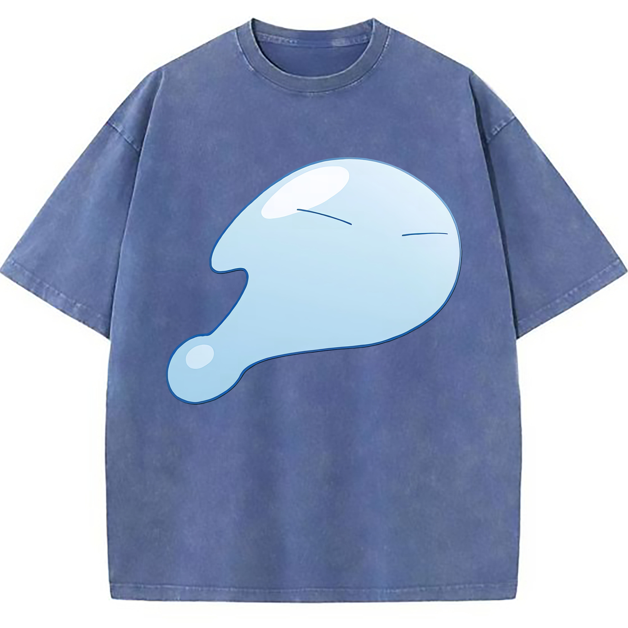 （画像用） 転スラ Regarding Reincarnated to Slime 綿100% ヴィンテージ風 半袖Tシャツ（フロントプリント）