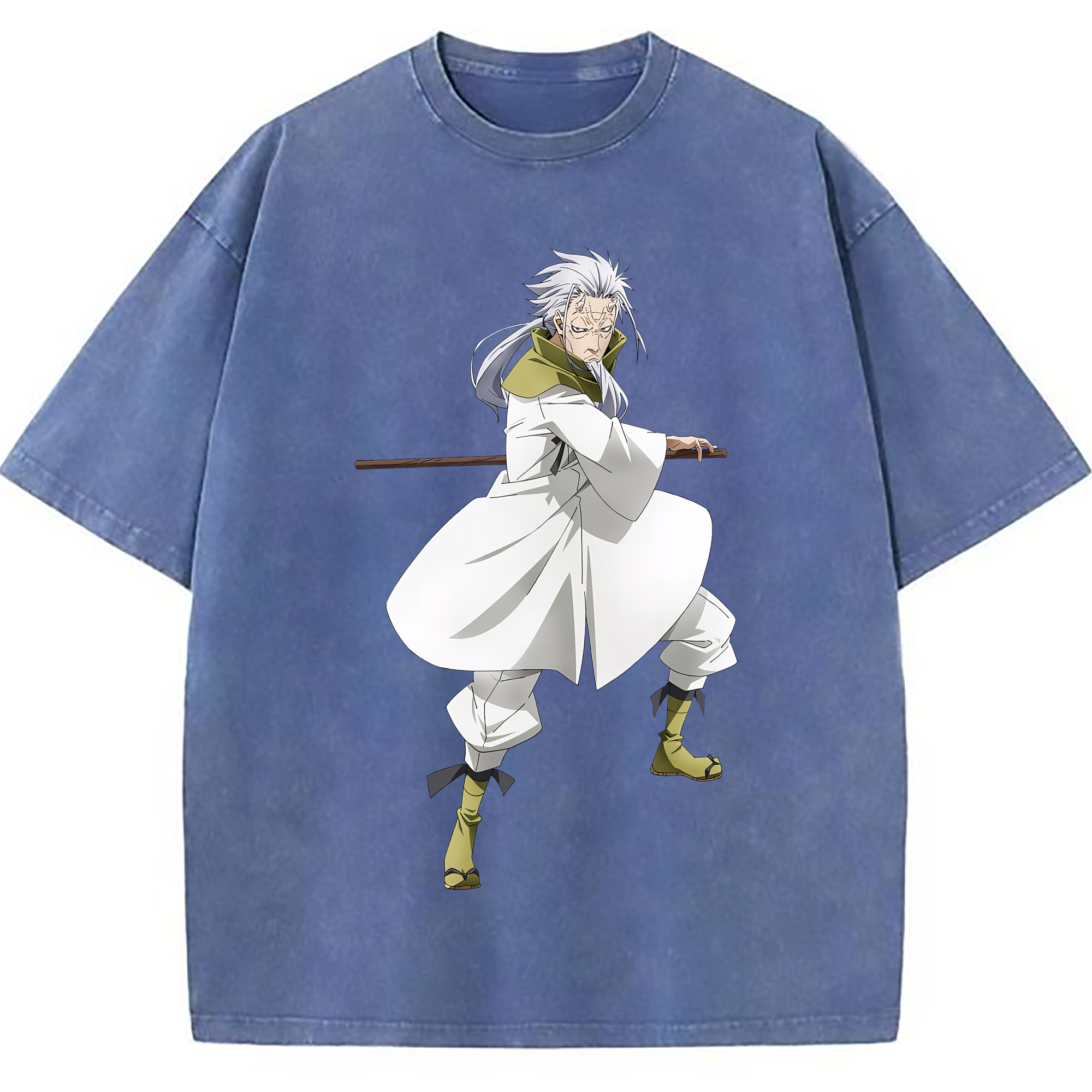 （画像用） 転スラ Regarding Reincarnated to Slime 綿100% ヴィンテージ風 半袖Tシャツ（フロントプリント）