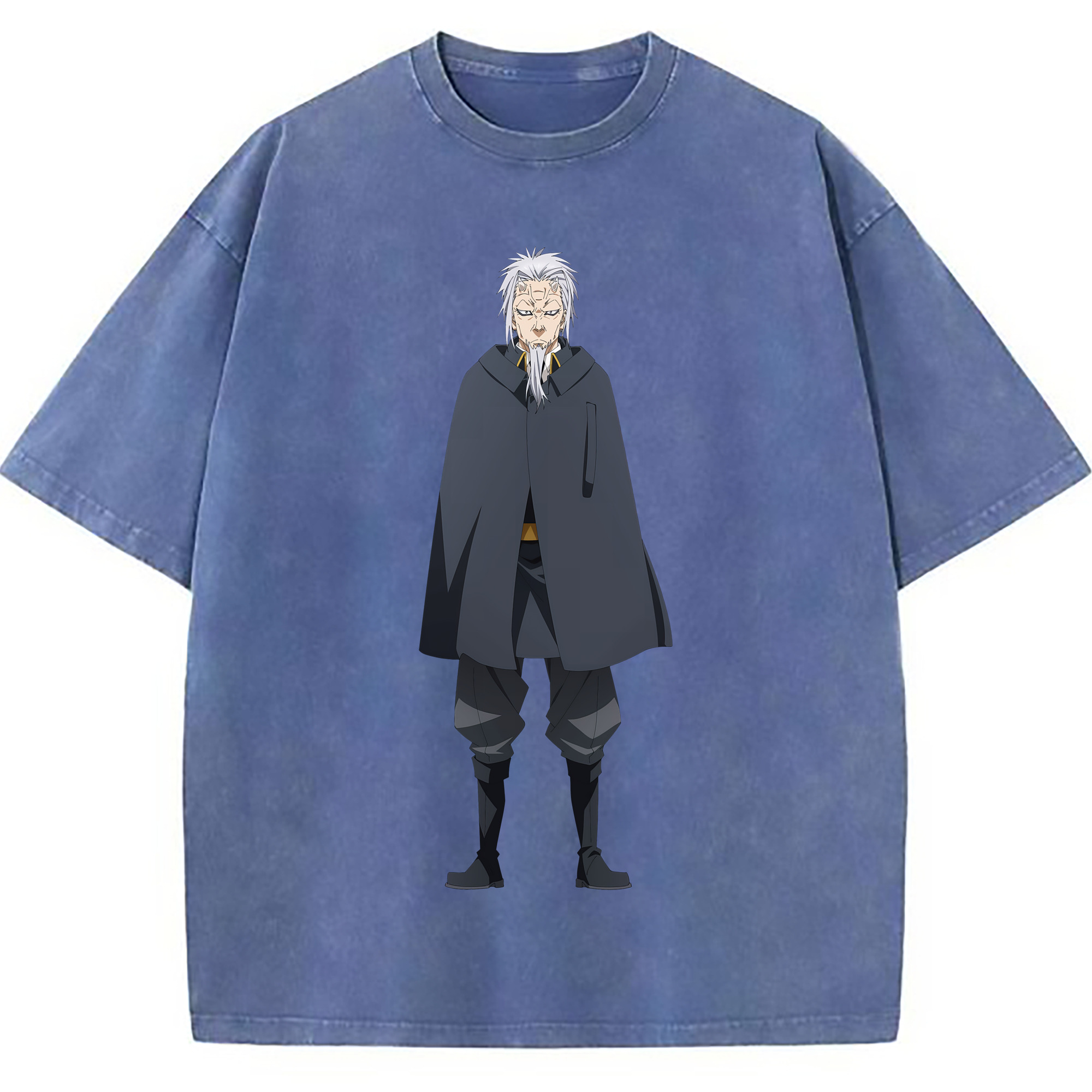 （画像用） 転スラ Regarding Reincarnated to Slime 綿100% ヴィンテージ風 半袖Tシャツ（フロントプリント）