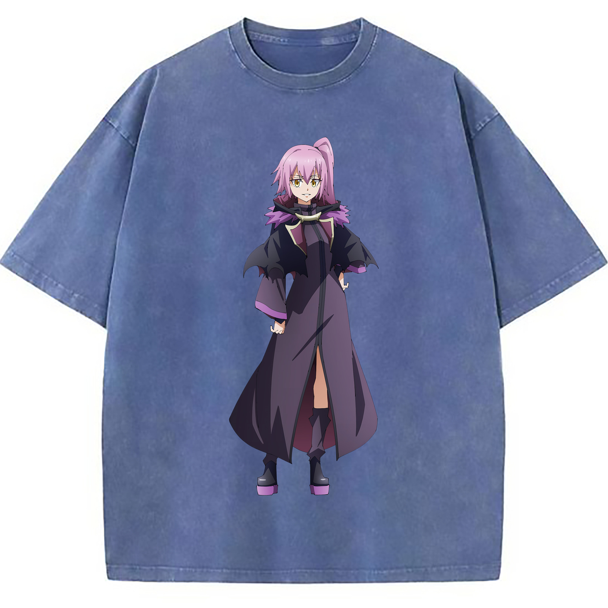 （画像用） 転スラ Regarding Reincarnated to Slime 綿100% ヴィンテージ風 半袖Tシャツ（フロントプリント）