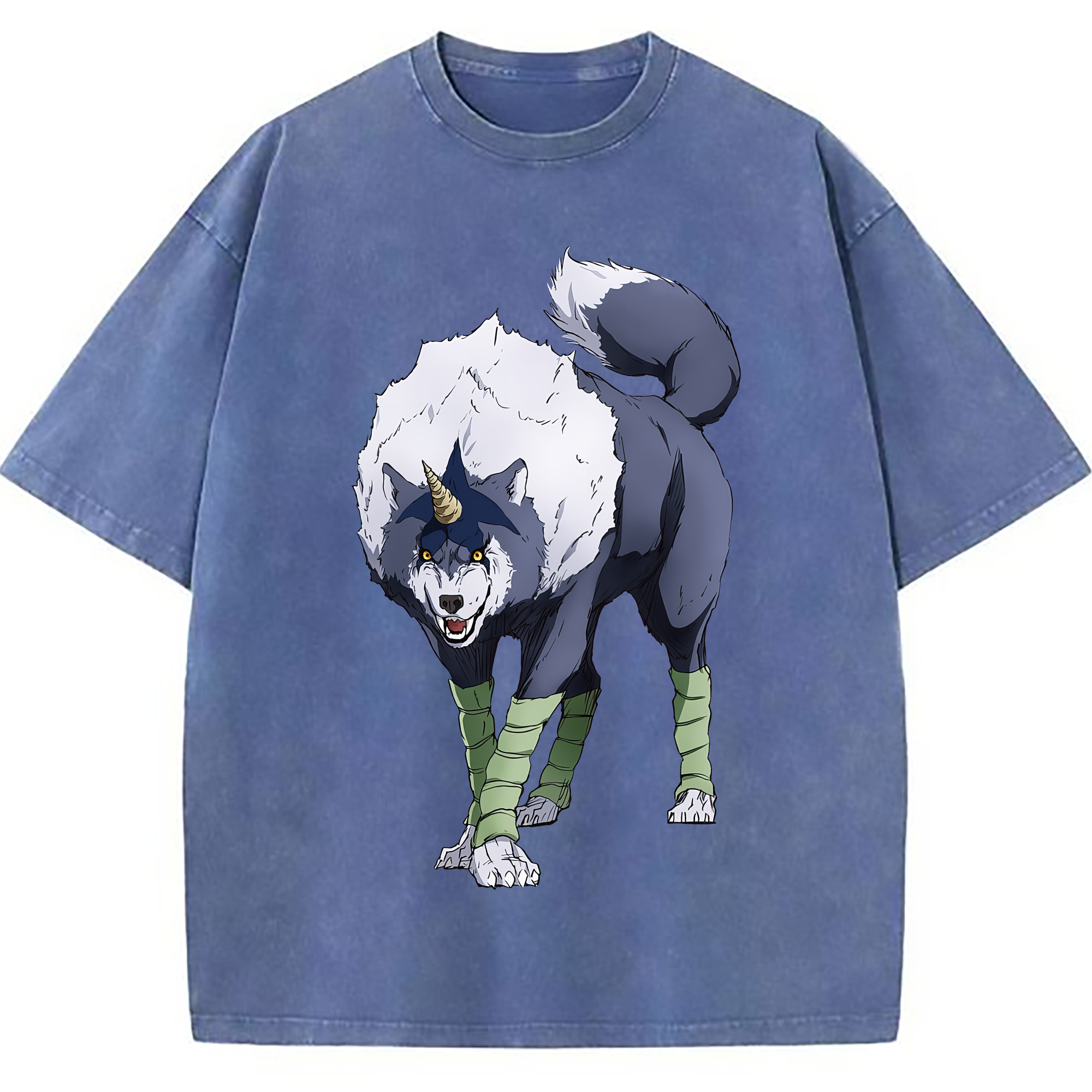 （画像用） 転スラ Regarding Reincarnated to Slime 綿100% ヴィンテージ風 半袖Tシャツ（フロントプリント）