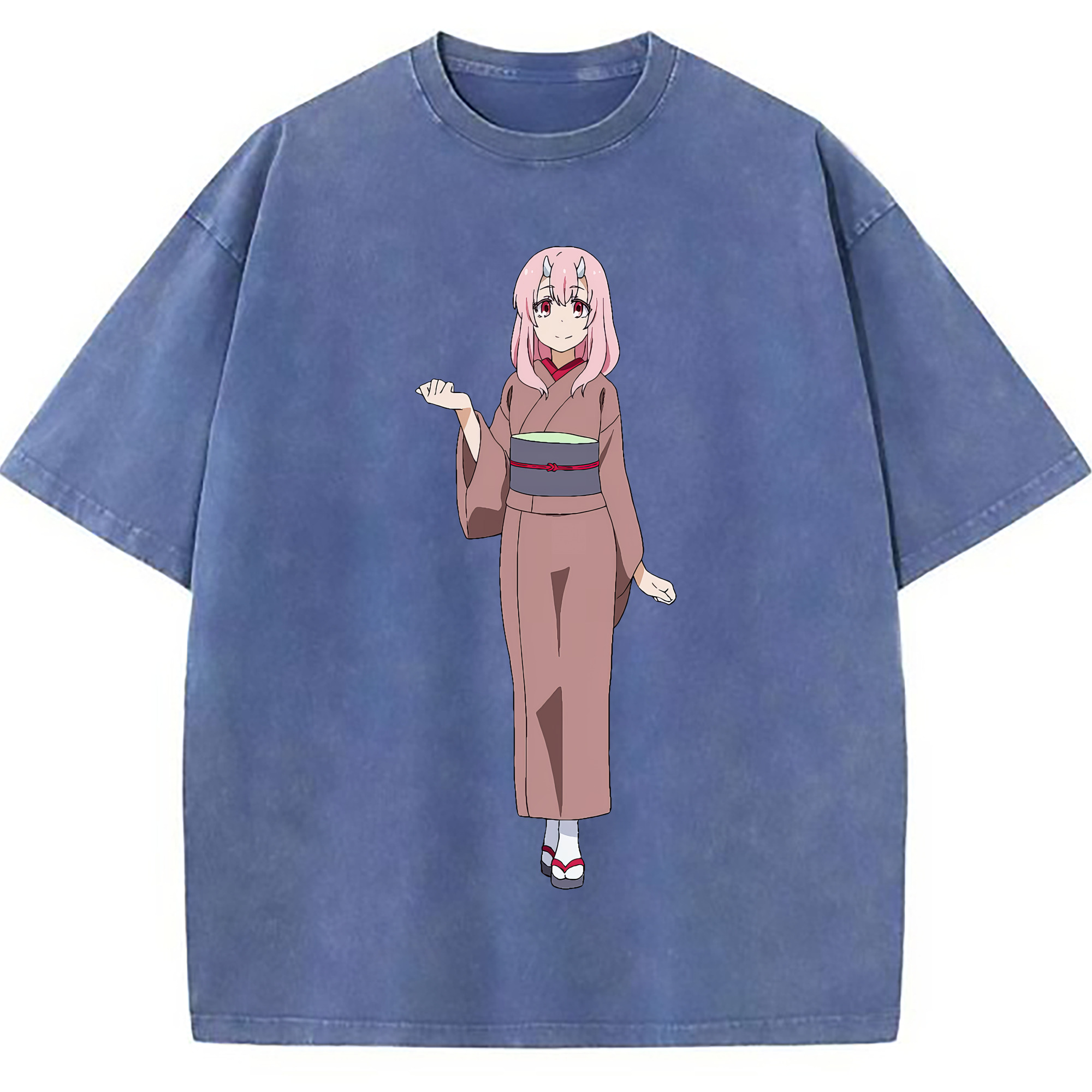 （画像用） 転スラ Regarding Reincarnated to Slime 綿100% ヴィンテージ風 半袖Tシャツ（フロントプリント）