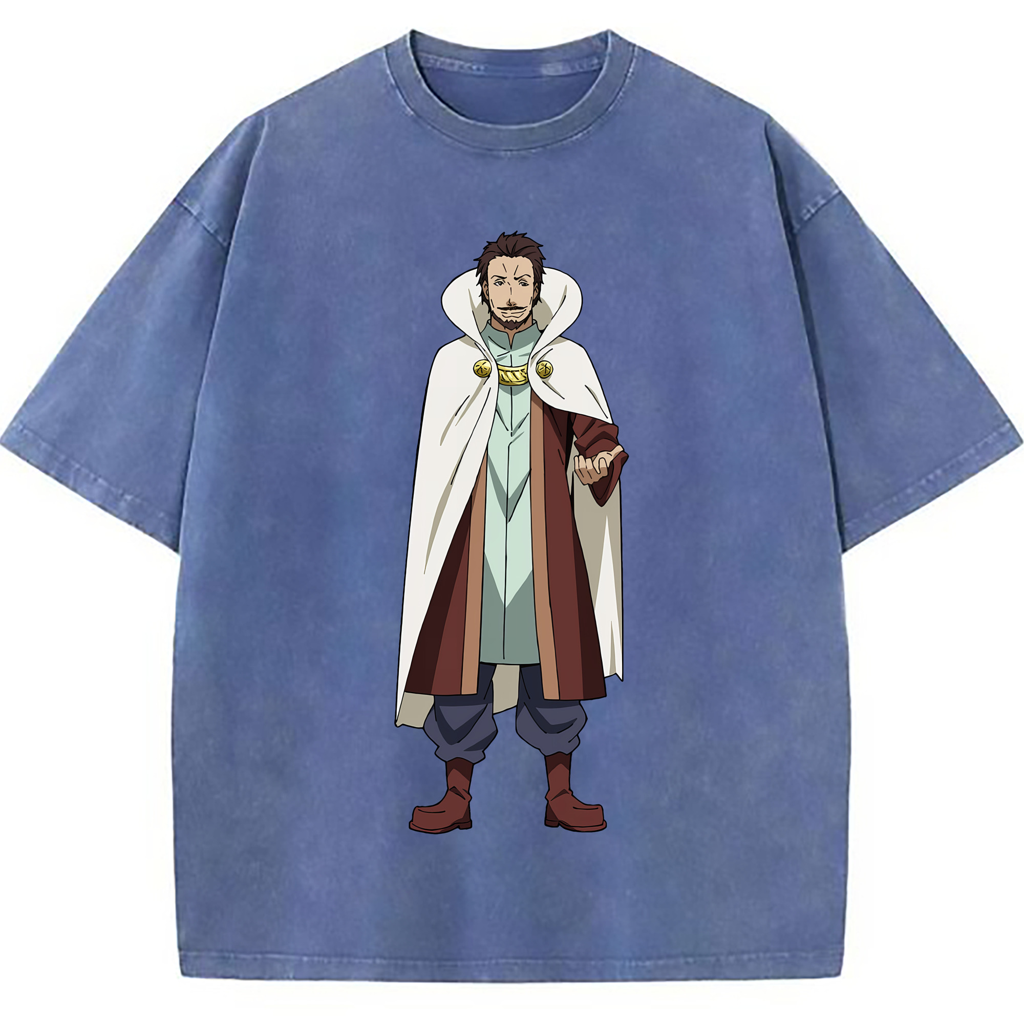 （画像用） 転スラ Regarding Reincarnated to Slime 綿100% ヴィンテージ風 半袖Tシャツ（フロントプリント）