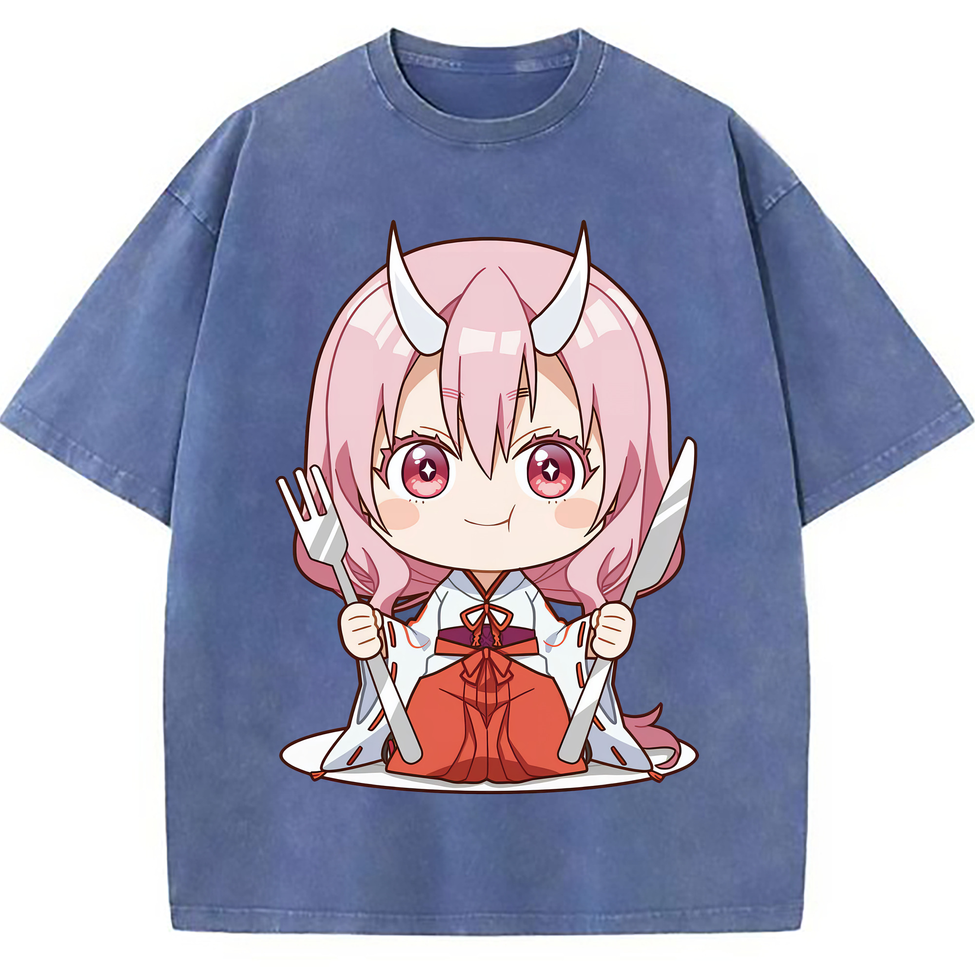（画像用） 転スラ Regarding Reincarnated to Slime 綿100% ヴィンテージ風 半袖Tシャツ（フロントプリント）