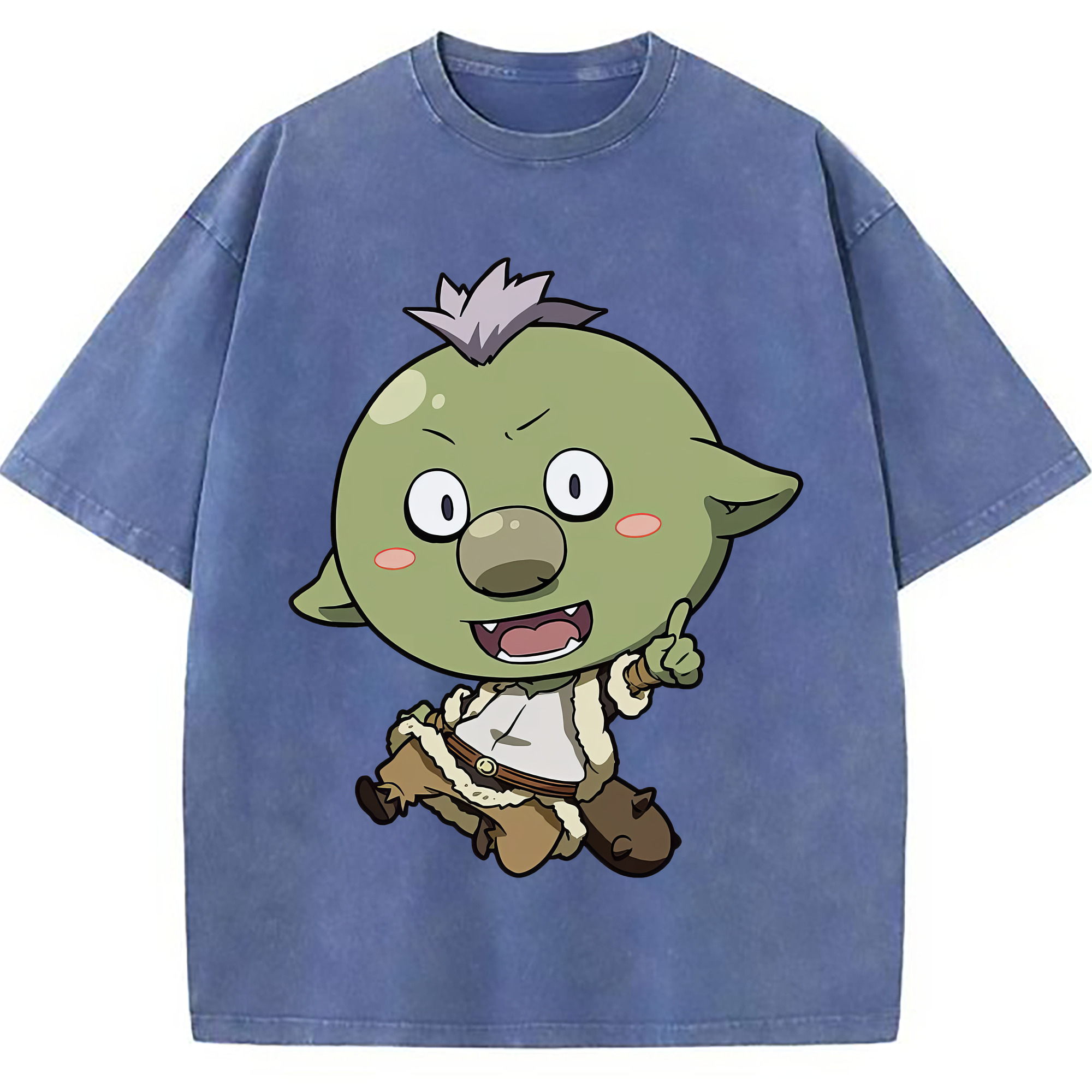 （画像用） 転スラ Regarding Reincarnated to Slime 綿100% ヴィンテージ風 半袖Tシャツ（フロントプリント）