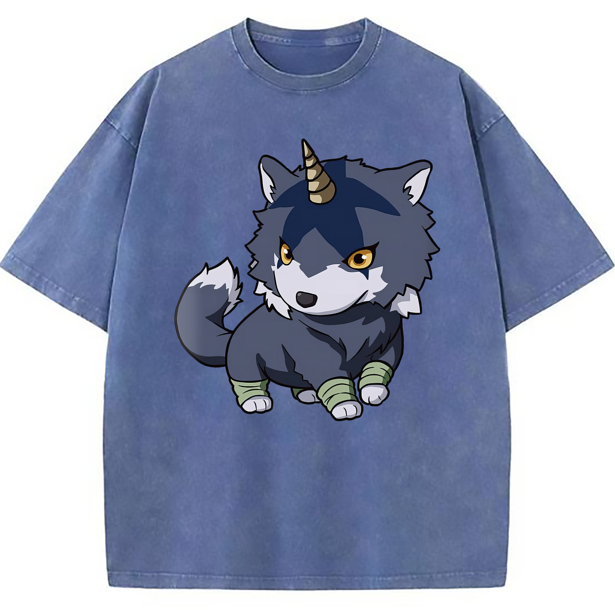 （画像用） 転スラ Regarding Reincarnated to Slime 綿100% ヴィンテージ風 半袖Tシャツ（フロントプリント）