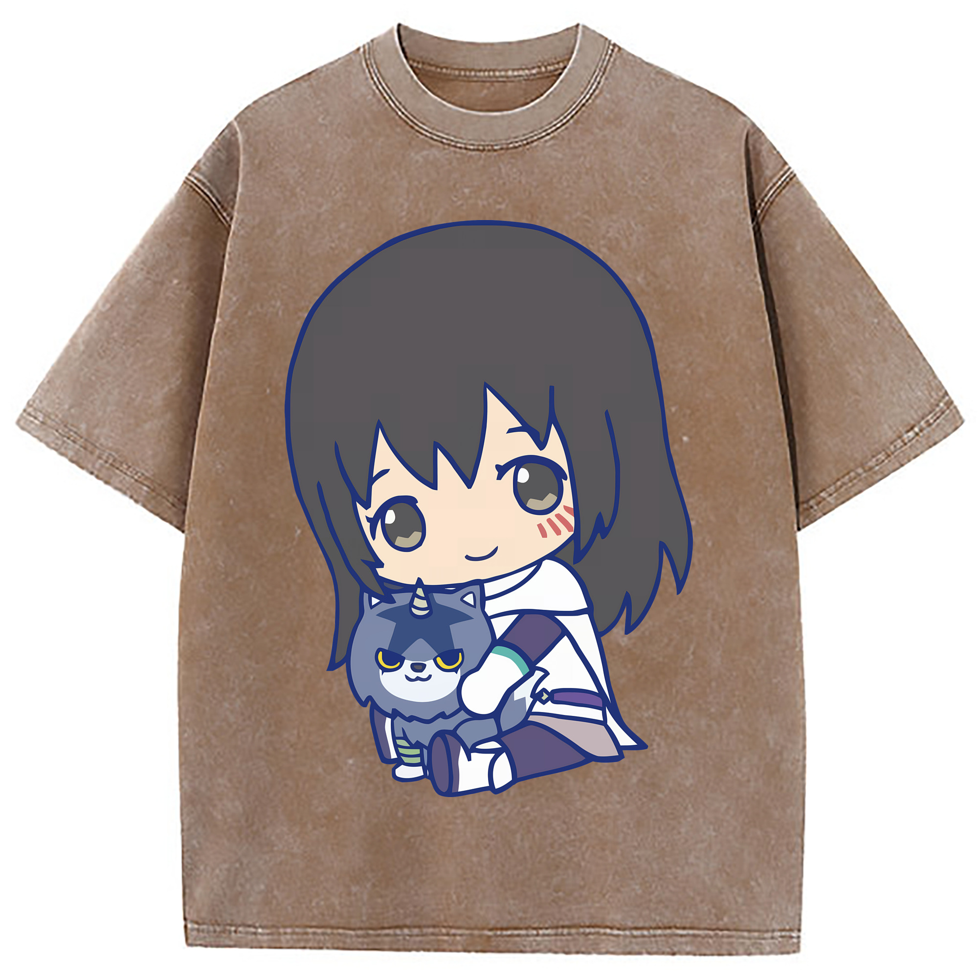 （画像用） 転スラ Regarding Reincarnated to Slime 綿100% ヴィンテージ風 半袖Tシャツ（フロントプリント）