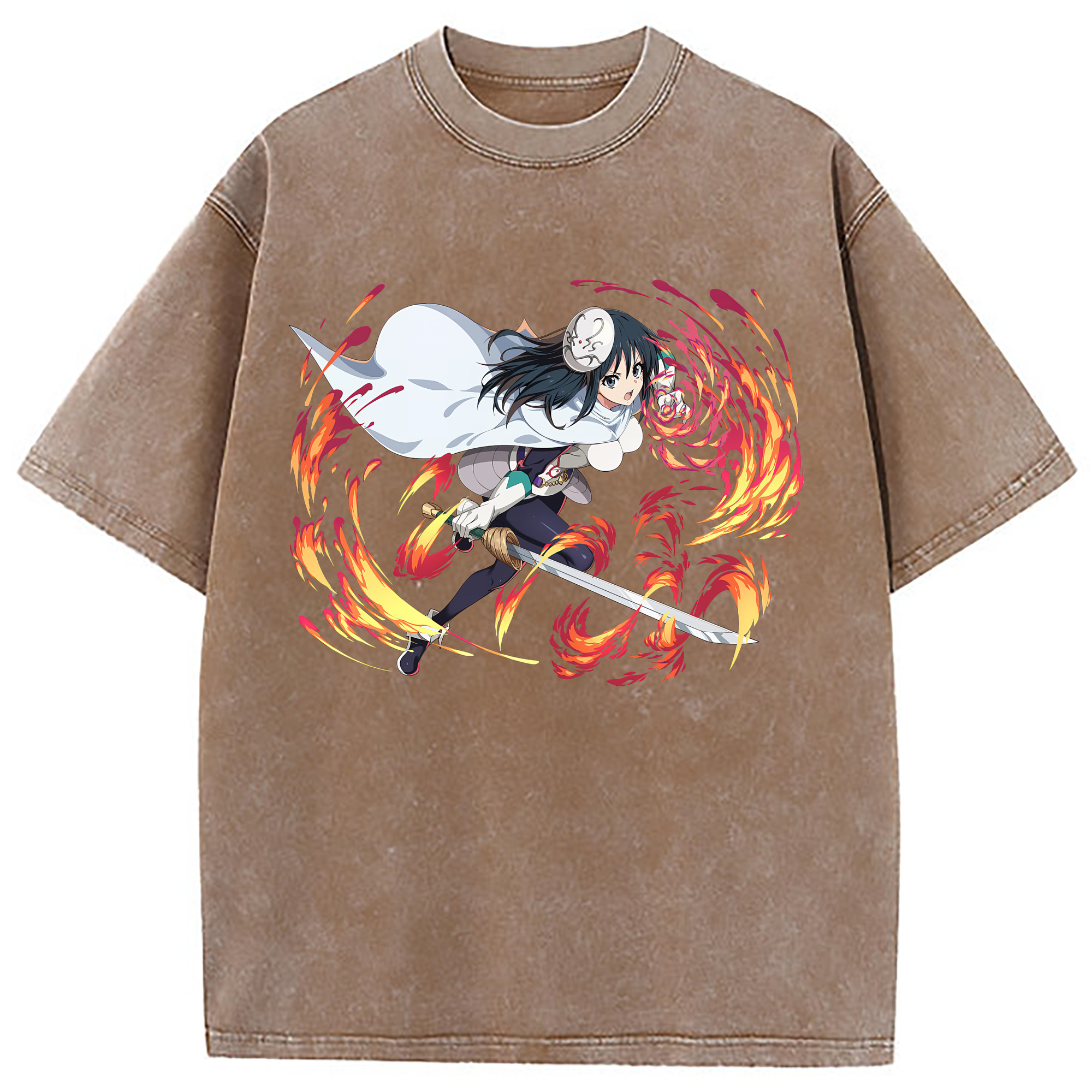 （画像用） 転スラ Regarding Reincarnated to Slime 綿100% ヴィンテージ風 半袖Tシャツ（フロントプリント）
