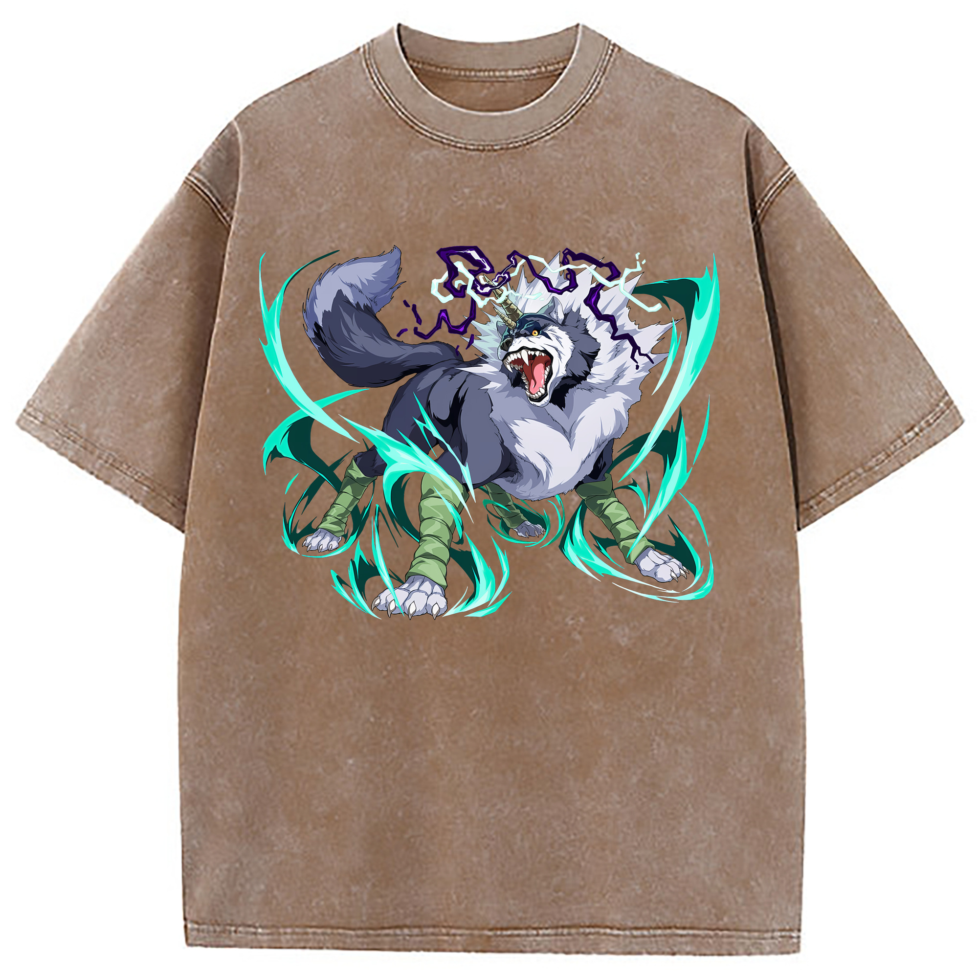 （画像用） 転スラ Regarding Reincarnated to Slime 綿100% ヴィンテージ風 半袖Tシャツ（フロントプリント）
