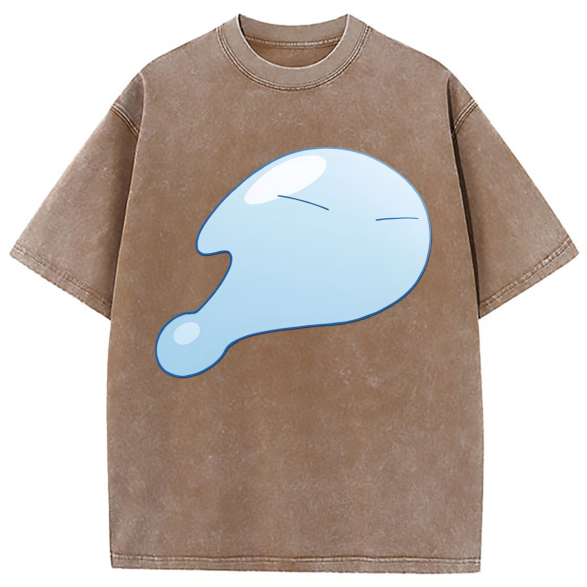 （画像用） 転スラ Regarding Reincarnated to Slime 綿100% ヴィンテージ風 半袖Tシャツ（フロントプリント）
