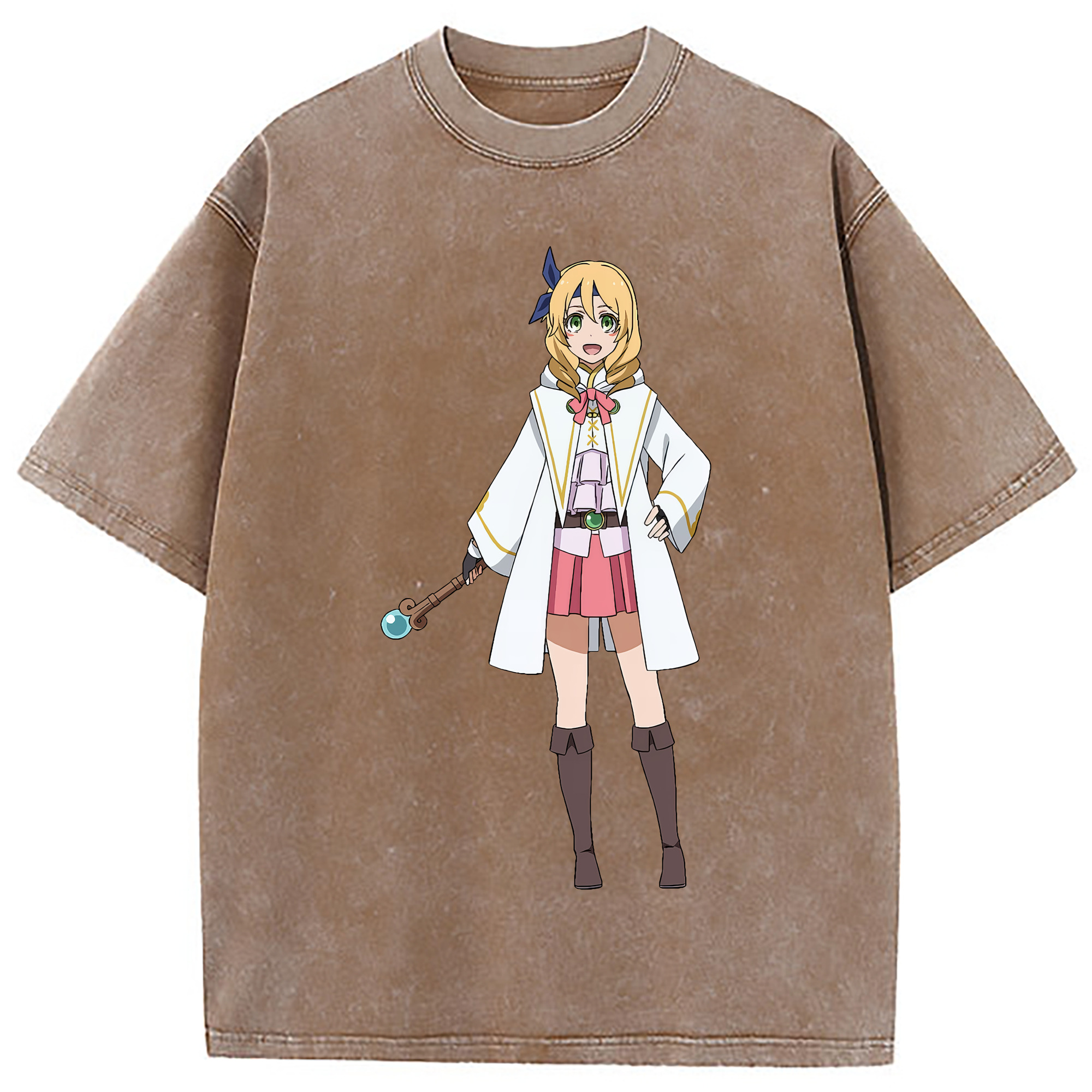 （画像用） 転スラ Regarding Reincarnated to Slime 綿100% ヴィンテージ風 半袖Tシャツ（フロントプリント）