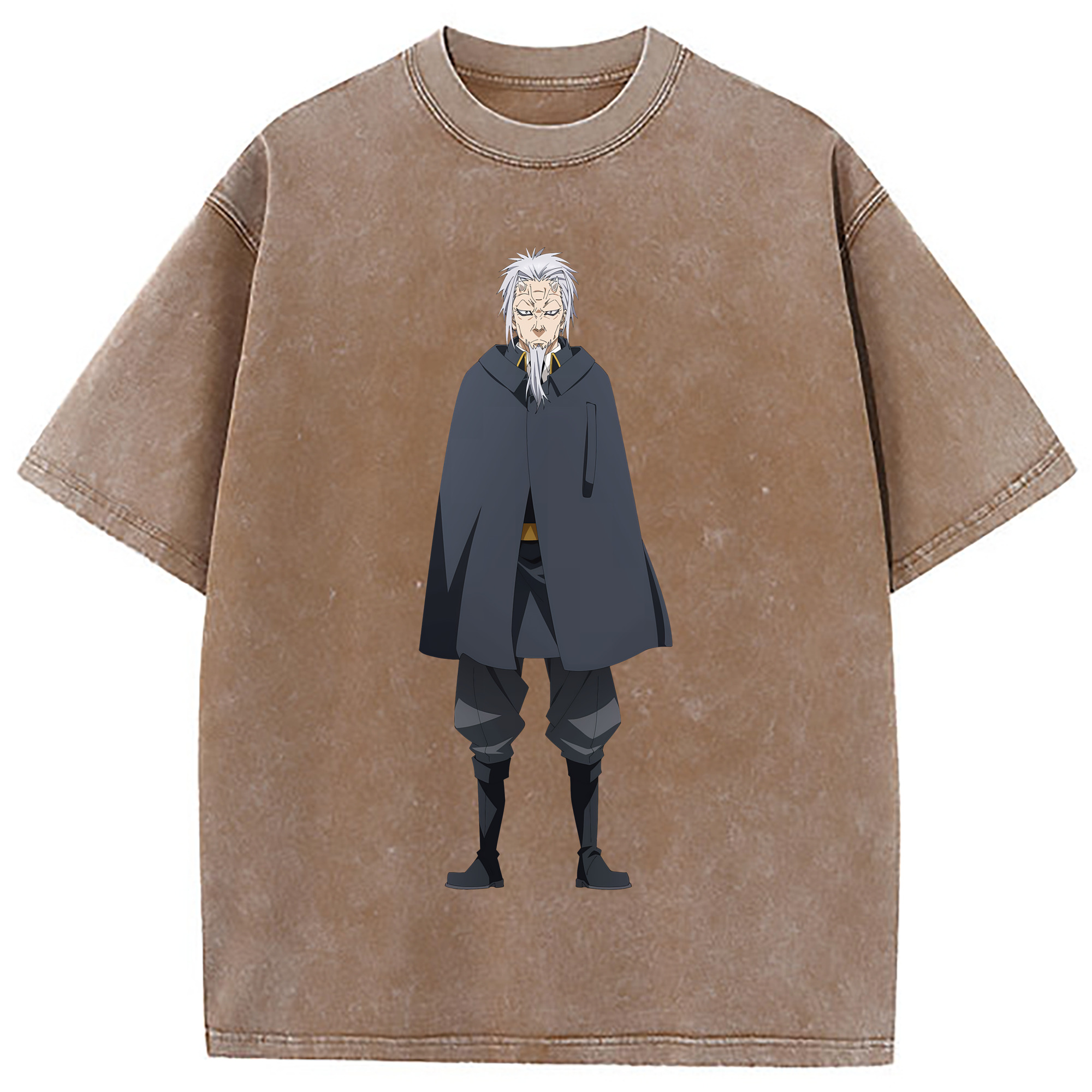 （画像用） 転スラ Regarding Reincarnated to Slime 綿100% ヴィンテージ風 半袖Tシャツ（フロントプリント）