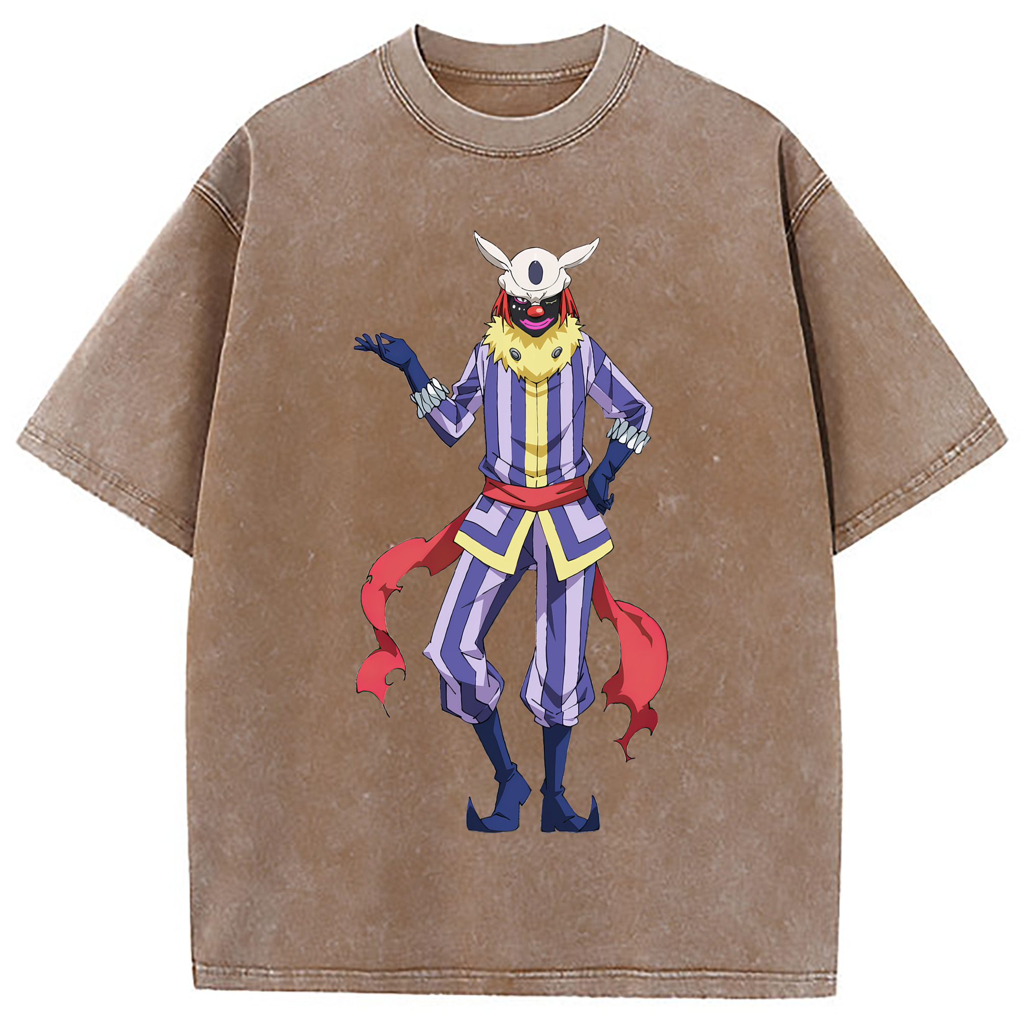 （画像用） 転スラ Regarding Reincarnated to Slime 綿100% ヴィンテージ風 半袖Tシャツ（フロントプリント）
