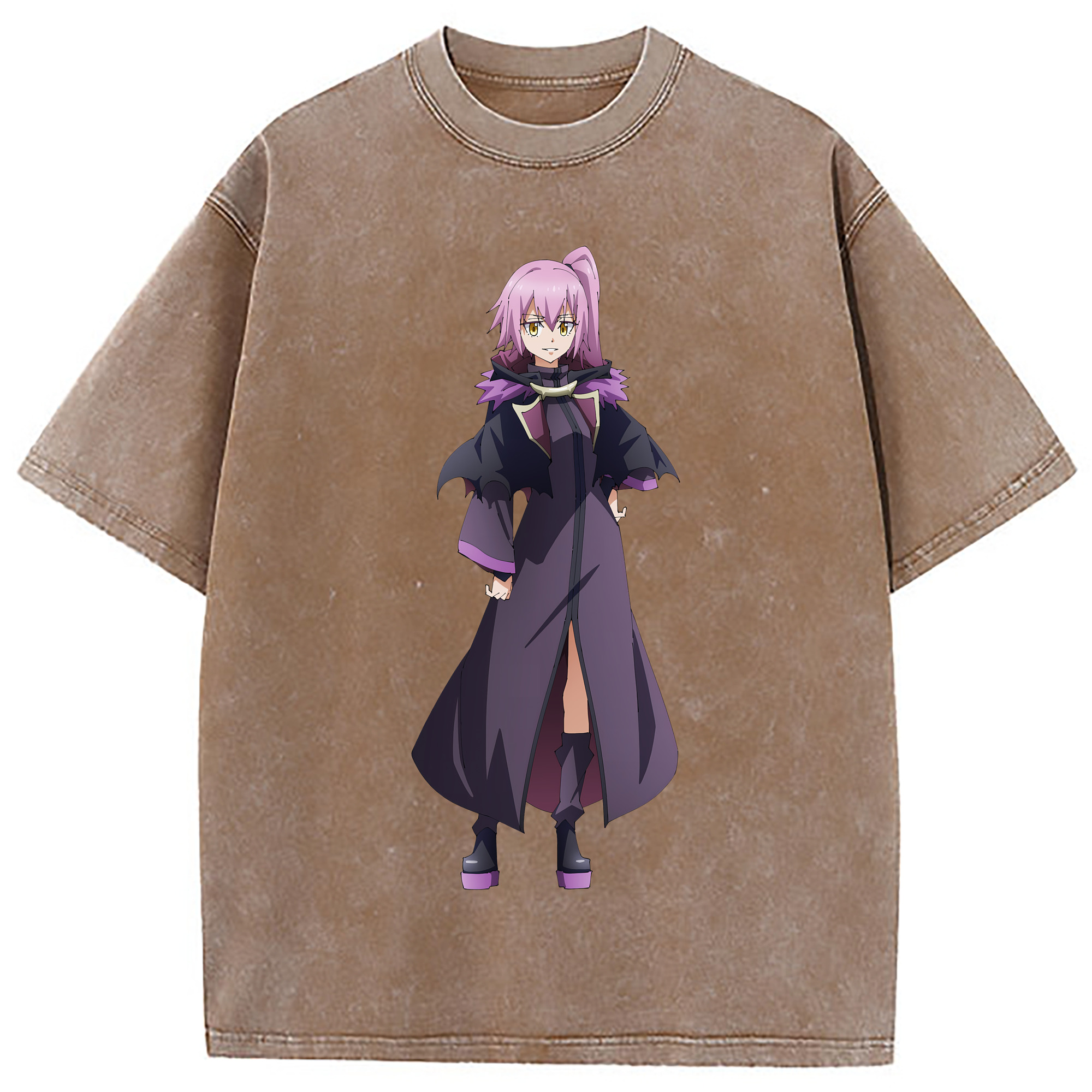 （画像用） 転スラ Regarding Reincarnated to Slime 綿100% ヴィンテージ風 半袖Tシャツ（フロントプリント）