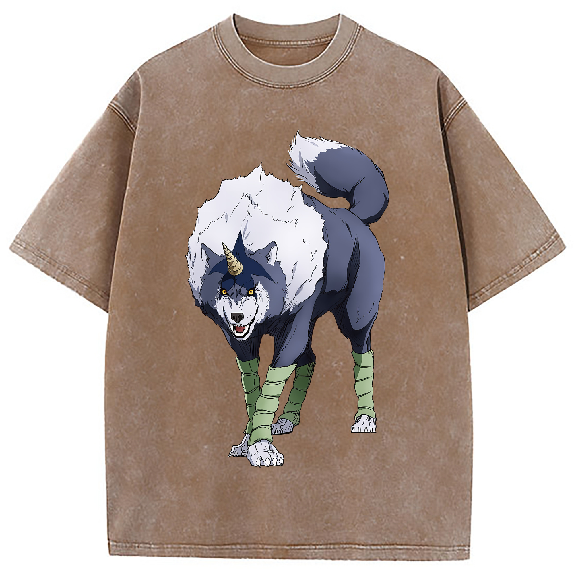 （画像用） 転スラ Regarding Reincarnated to Slime 綿100% ヴィンテージ風 半袖Tシャツ（フロントプリント）