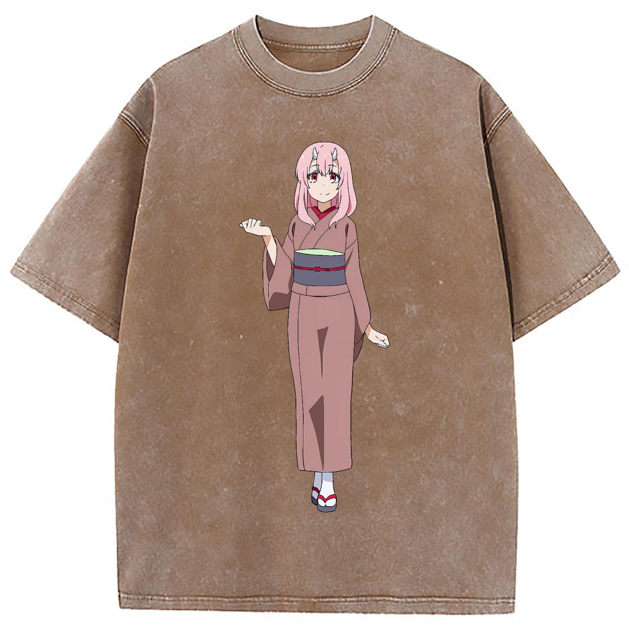 （画像用） 転スラ Regarding Reincarnated to Slime 綿100% ヴィンテージ風 半袖Tシャツ（フロントプリント）