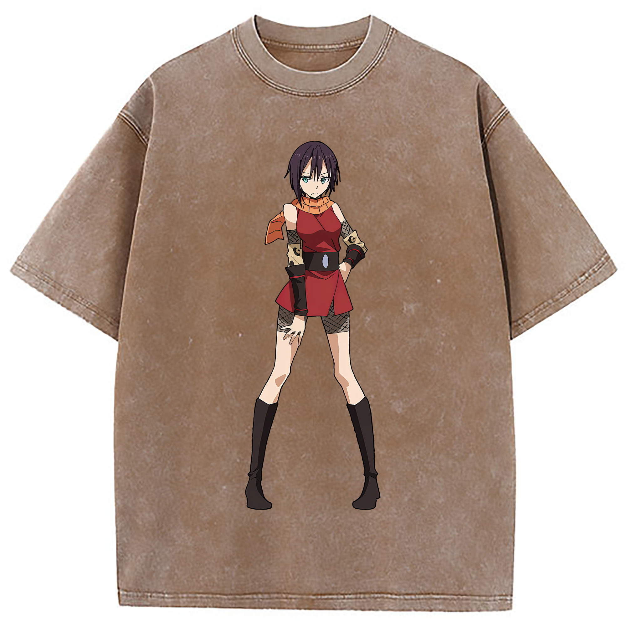 （画像用） 転スラ Regarding Reincarnated to Slime 綿100% ヴィンテージ風 半袖Tシャツ（フロントプリント）