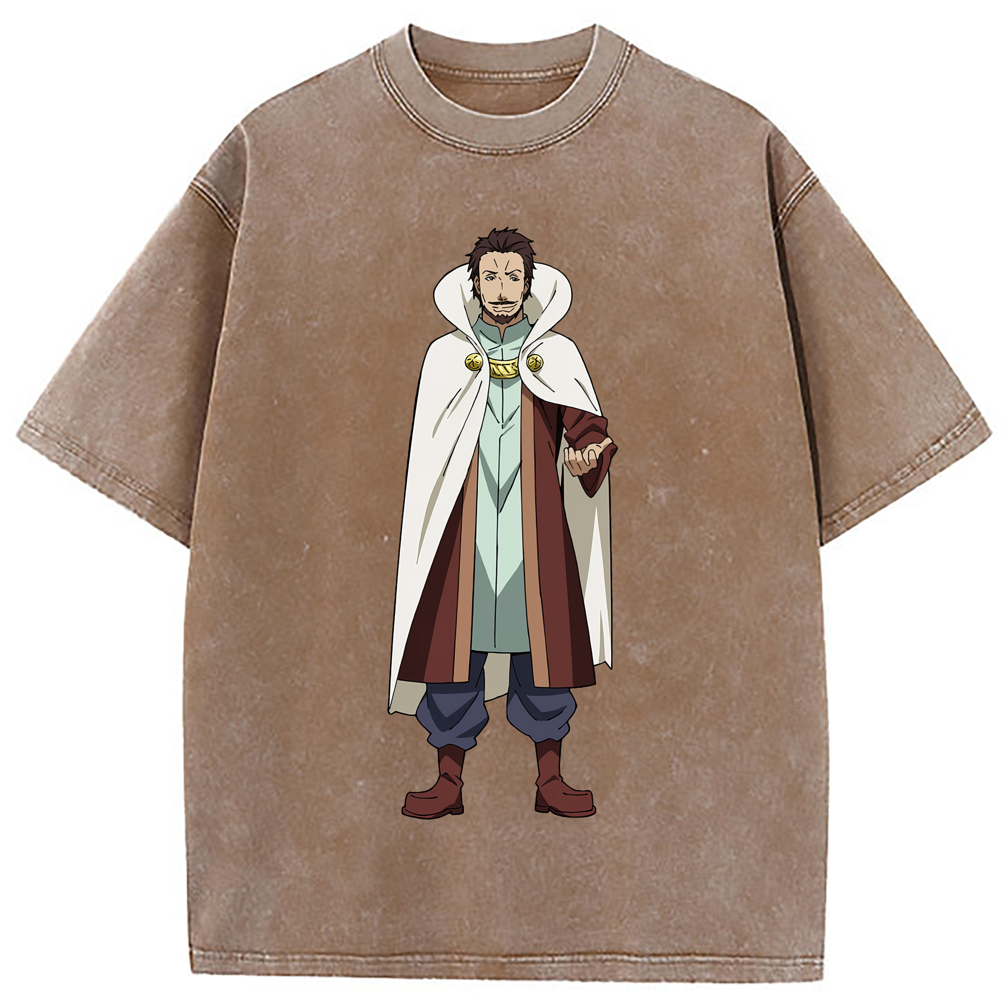 （画像用） 転スラ Regarding Reincarnated to Slime 綿100% ヴィンテージ風 半袖Tシャツ（フロントプリント）