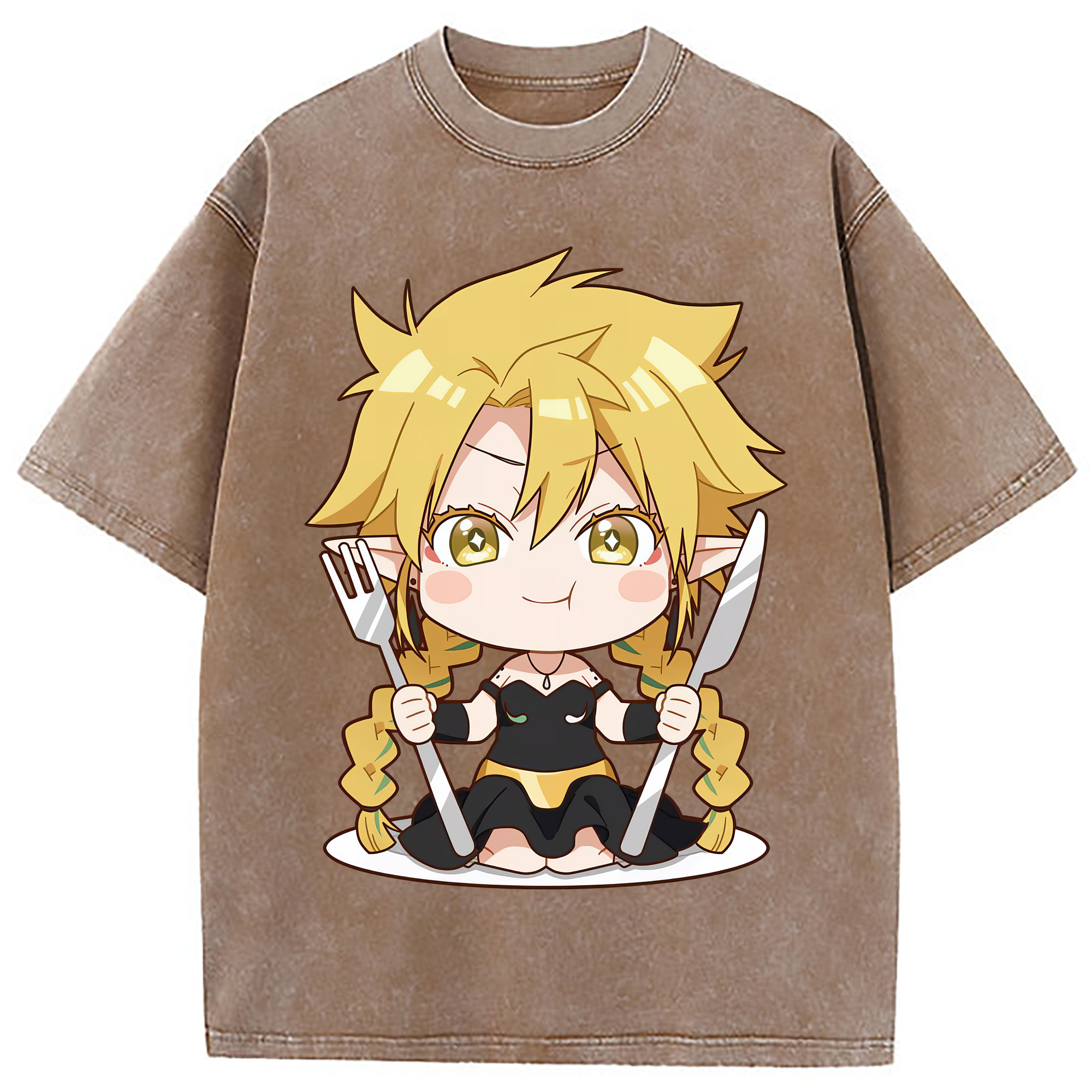 （画像用） 転スラ Regarding Reincarnated to Slime 綿100% ヴィンテージ風 半袖Tシャツ（フロントプリント）
