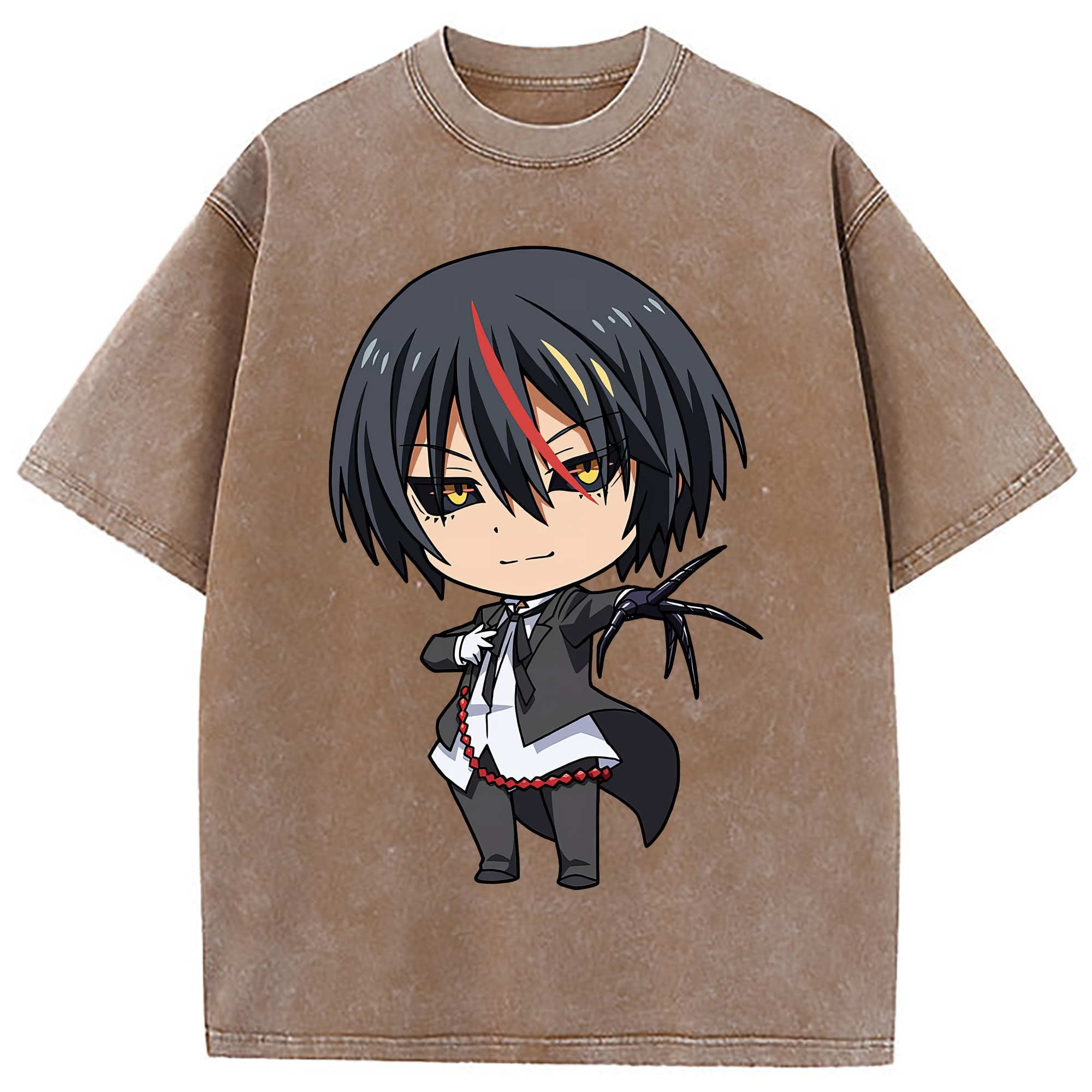 （画像用） 転スラ Regarding Reincarnated to Slime 綿100% ヴィンテージ風 半袖Tシャツ（フロントプリント）