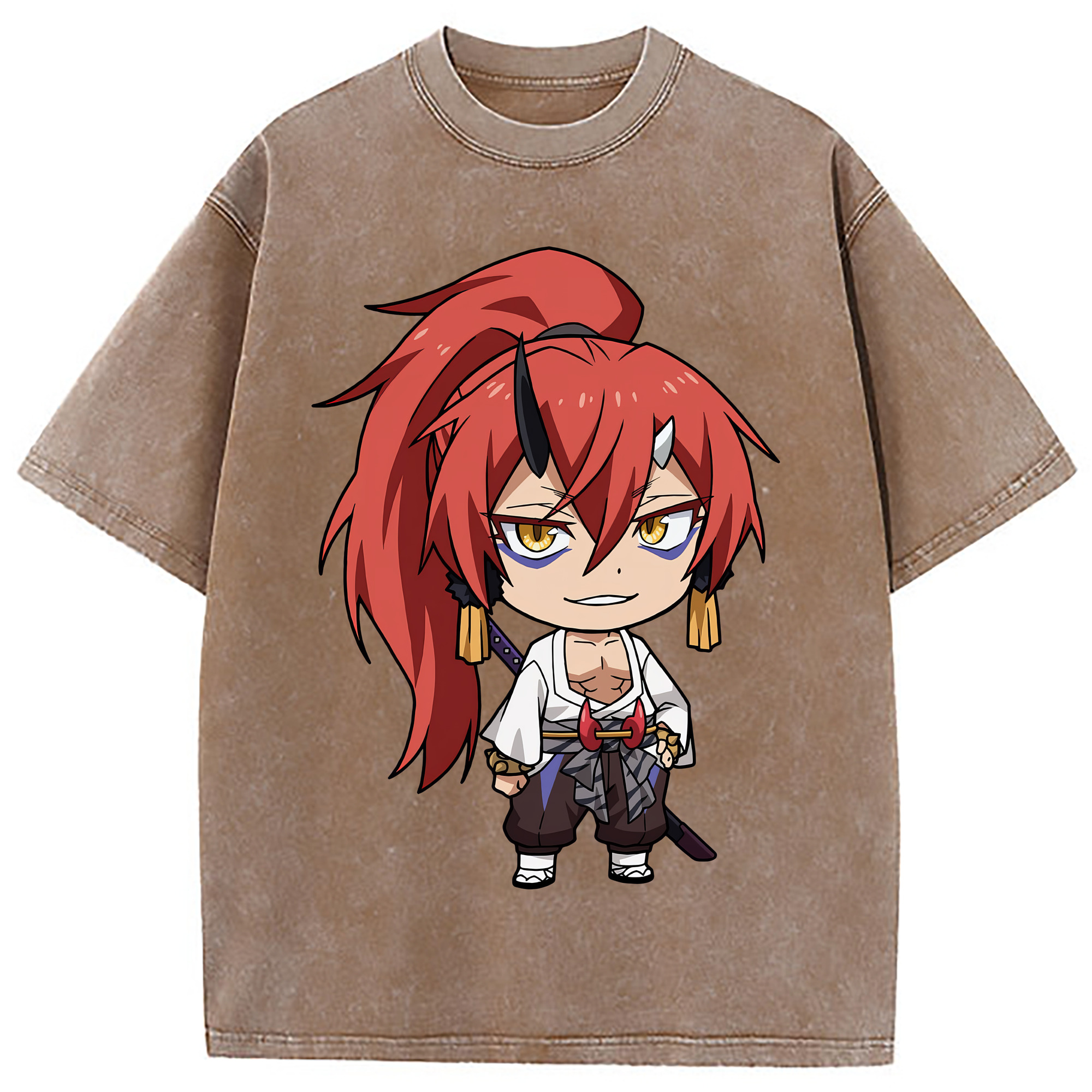 （画像用） 転スラ Regarding Reincarnated to Slime 綿100% ヴィンテージ風 半袖Tシャツ（フロントプリント）