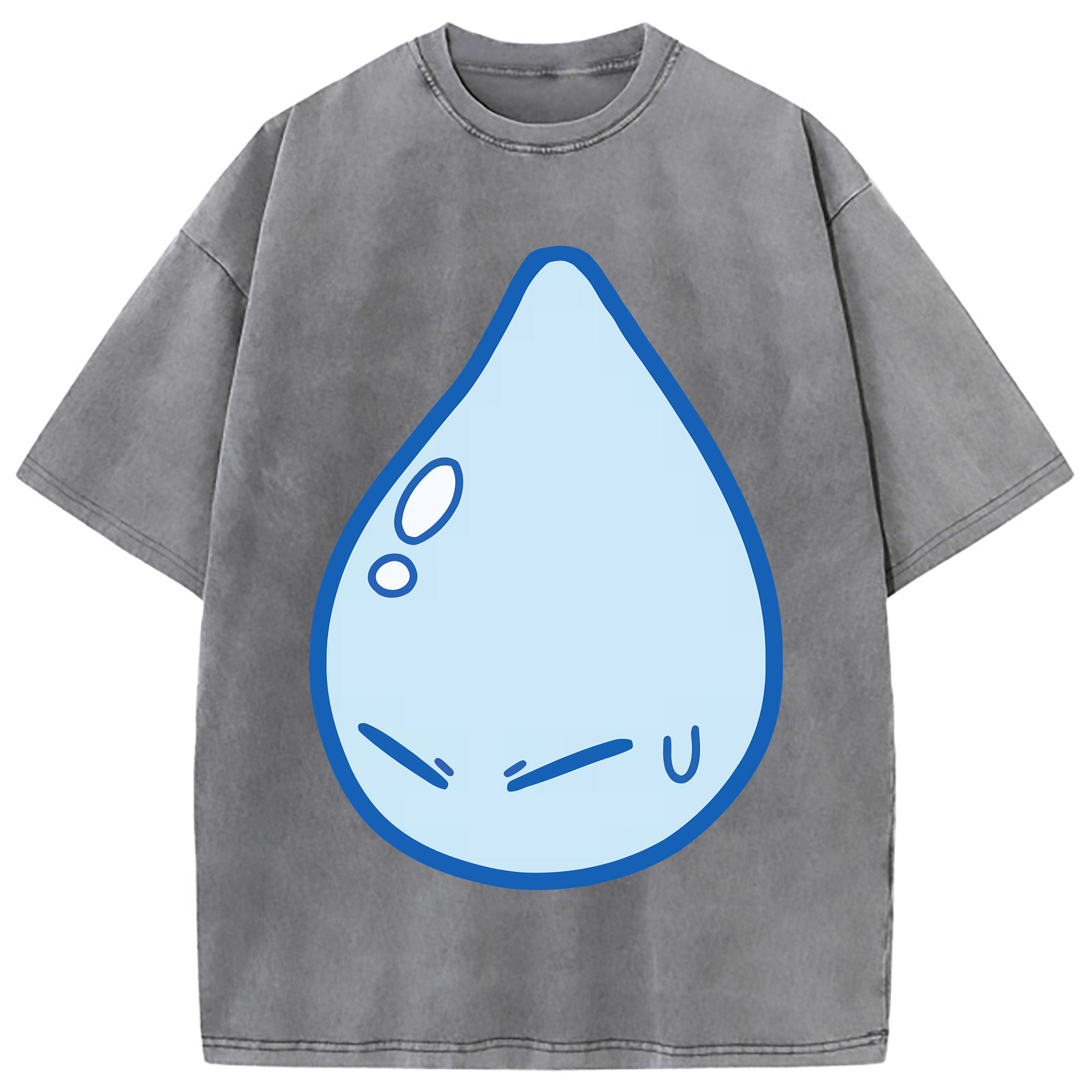 （画像用） 転スラ Regarding Reincarnated to Slime 綿100% ヴィンテージ風 半袖Tシャツ（フロントプリント）