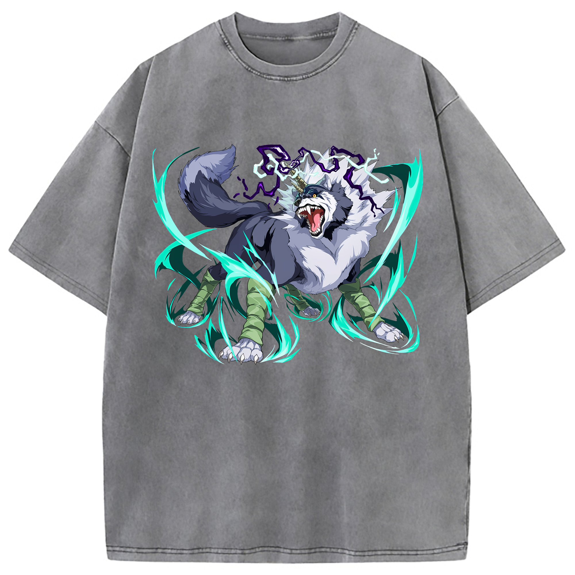 （画像用） 転スラ Regarding Reincarnated to Slime 綿100% ヴィンテージ風 半袖Tシャツ（フロントプリント）