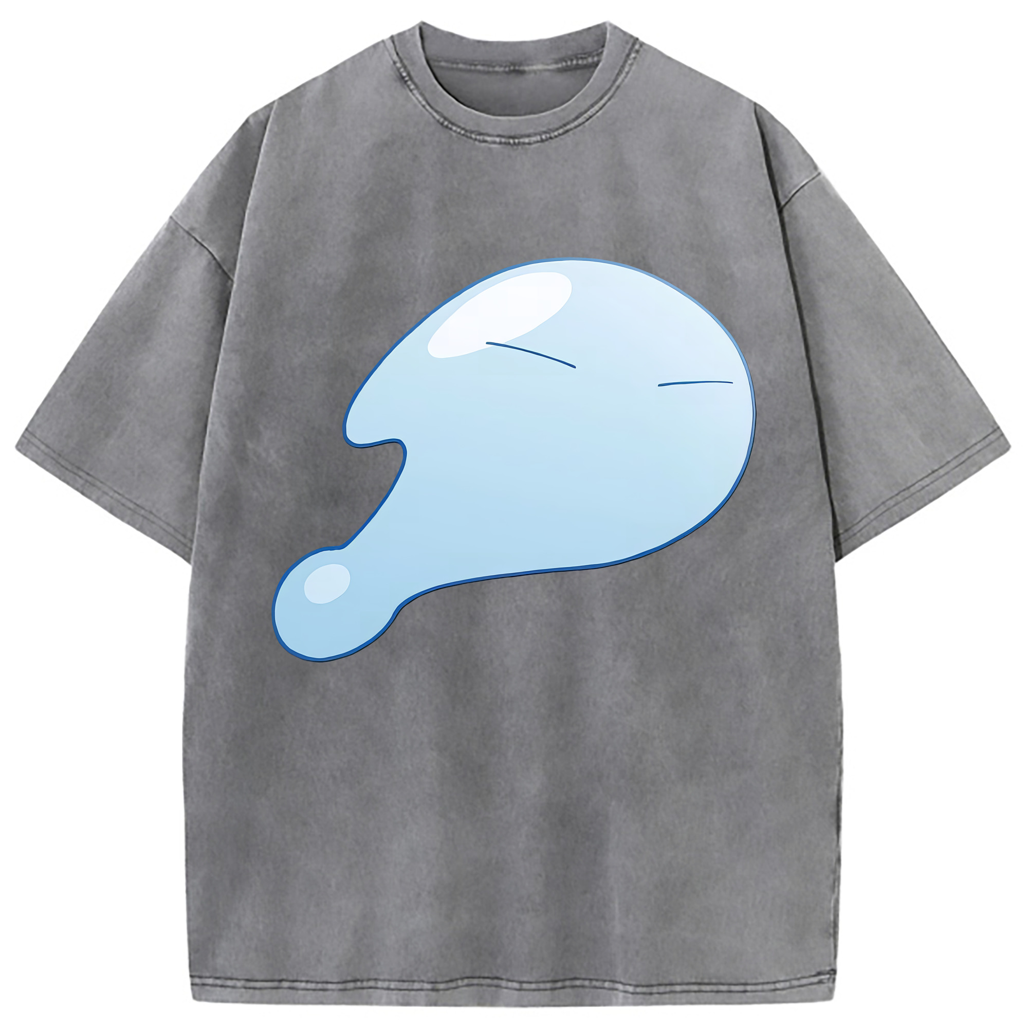 （画像用） 転スラ Regarding Reincarnated to Slime 綿100% ヴィンテージ風 半袖Tシャツ（フロントプリント）