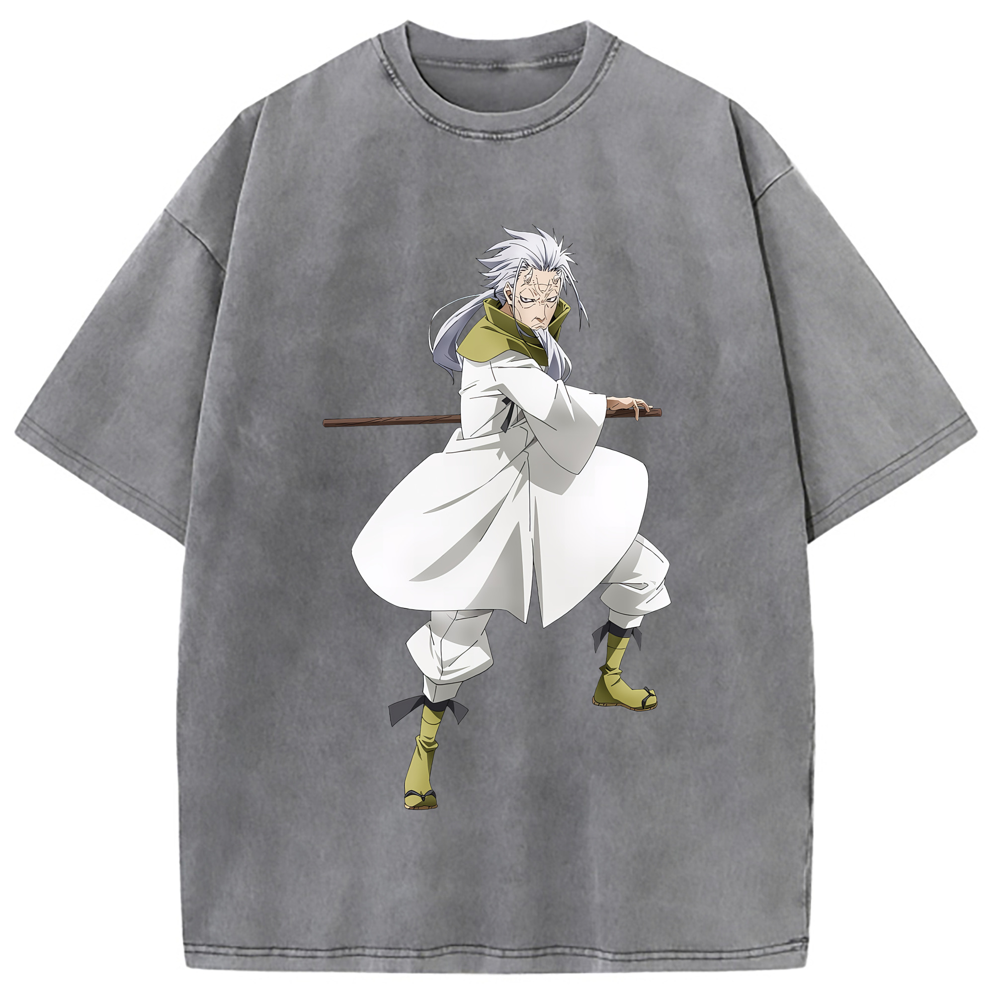 （画像用） 転スラ Regarding Reincarnated to Slime 綿100% ヴィンテージ風 半袖Tシャツ（フロントプリント）
